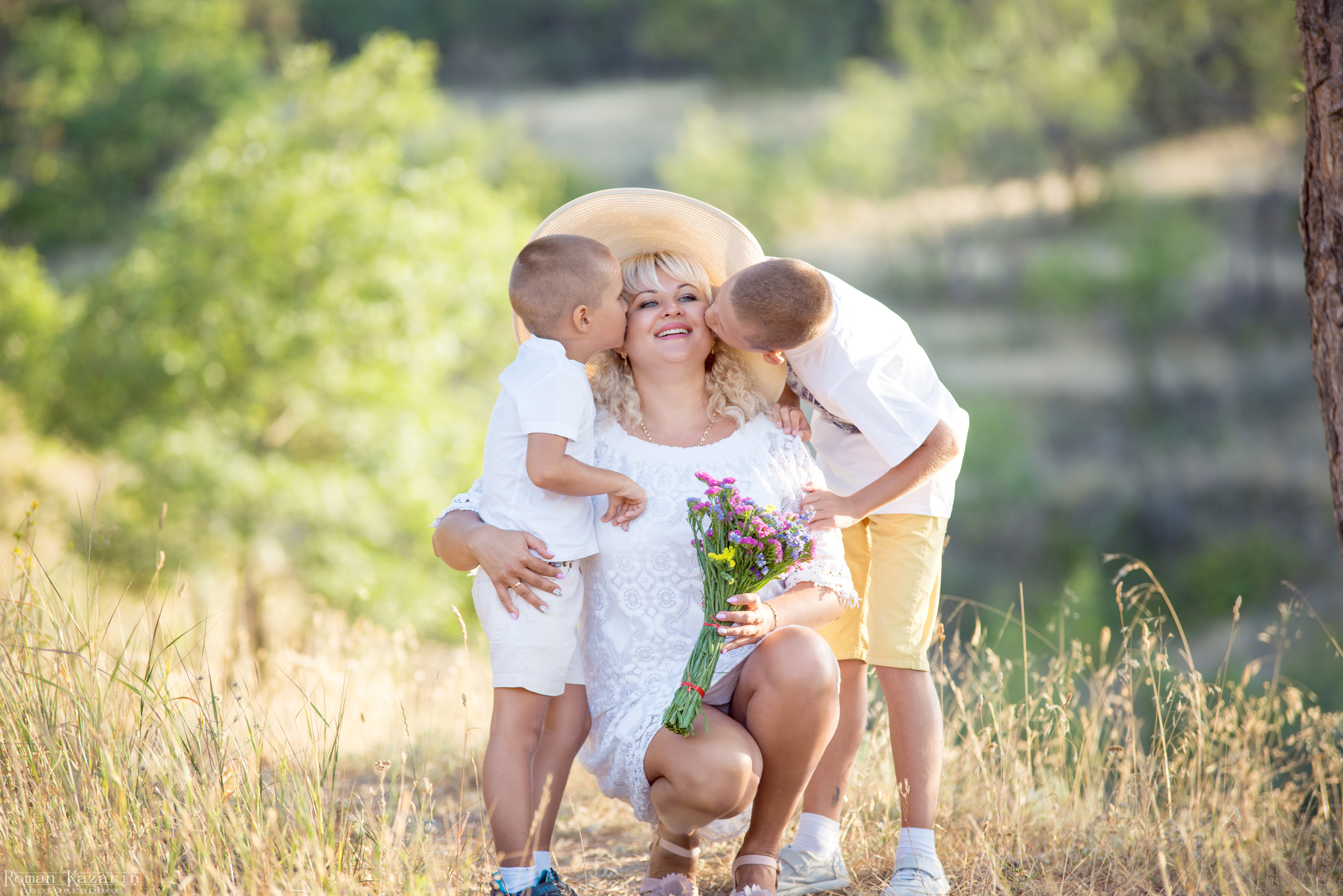 Марина и сыновья. Свадебный и семейный фотограф в Крыму Роман Казарин