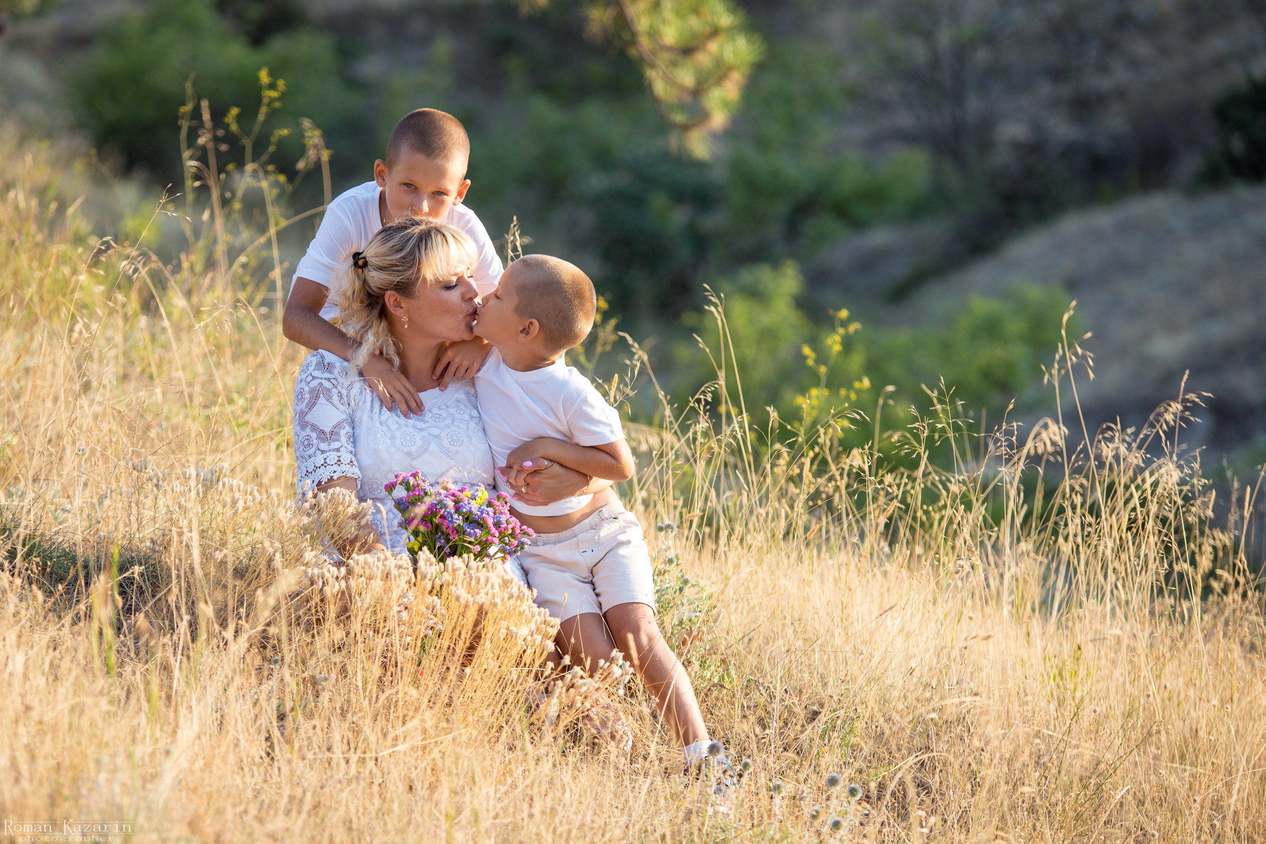 Марина и сыновья. Свадебный и семейный фотограф в Крыму Роман Казарин