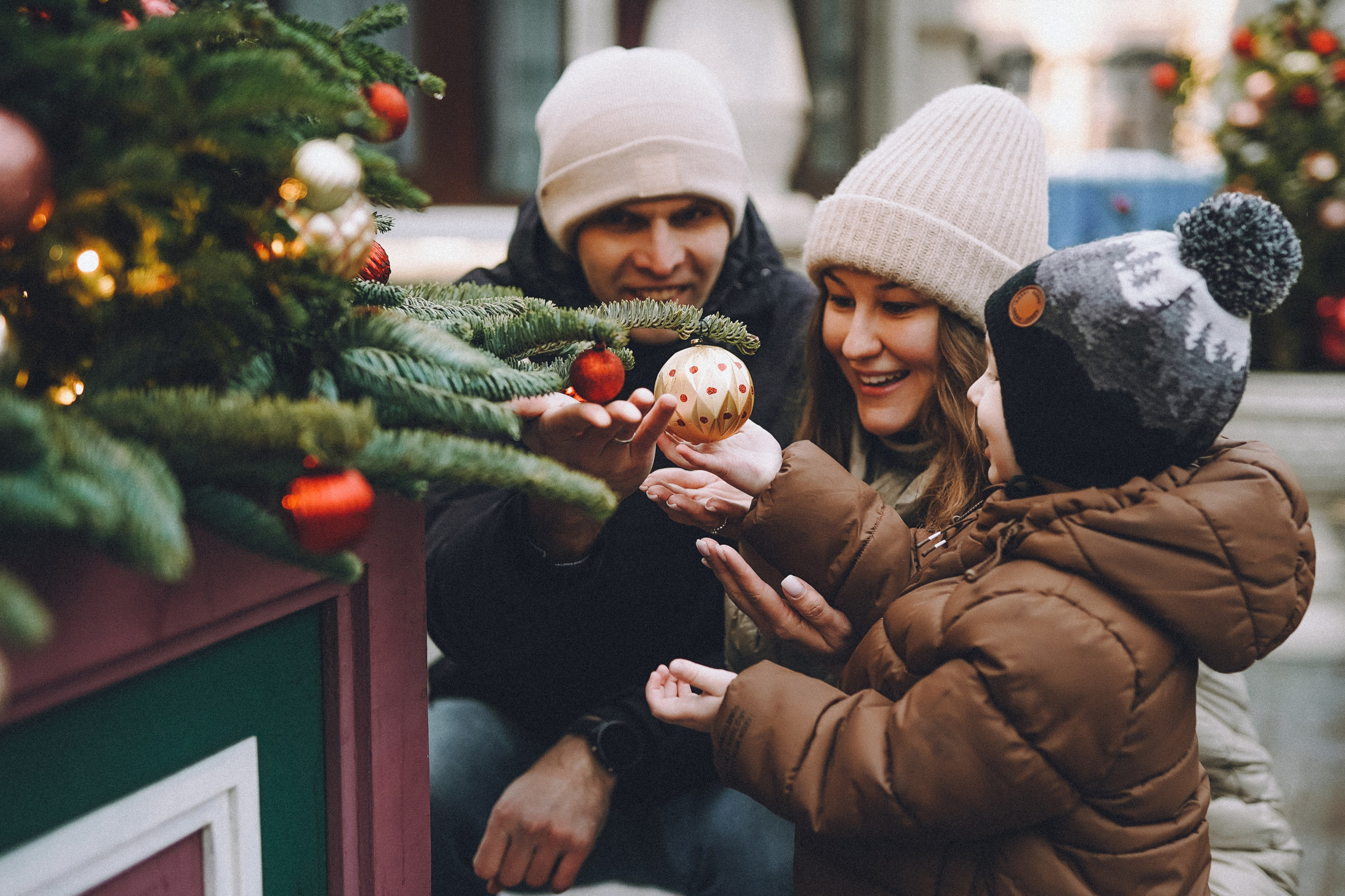 Прогулка по новогодней Москве для Юли, Жени и Вани. Фотограф Наталья Колганова