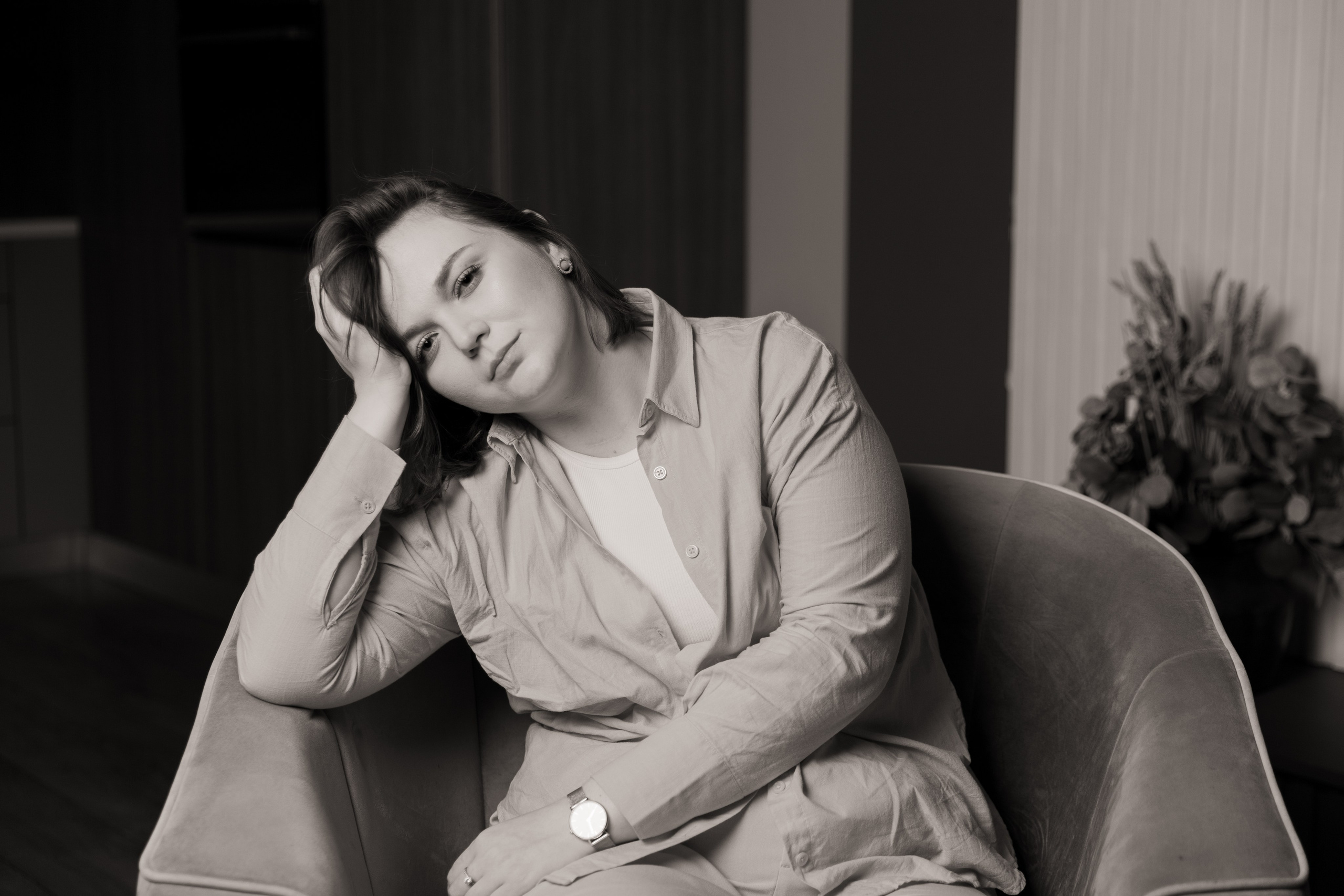 Женский портрет в студии. Портретный фотограф в Москве Анна Бобрик