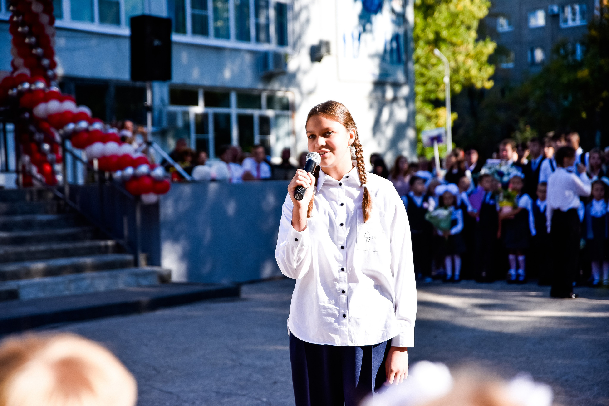 Линейка в школе № 49