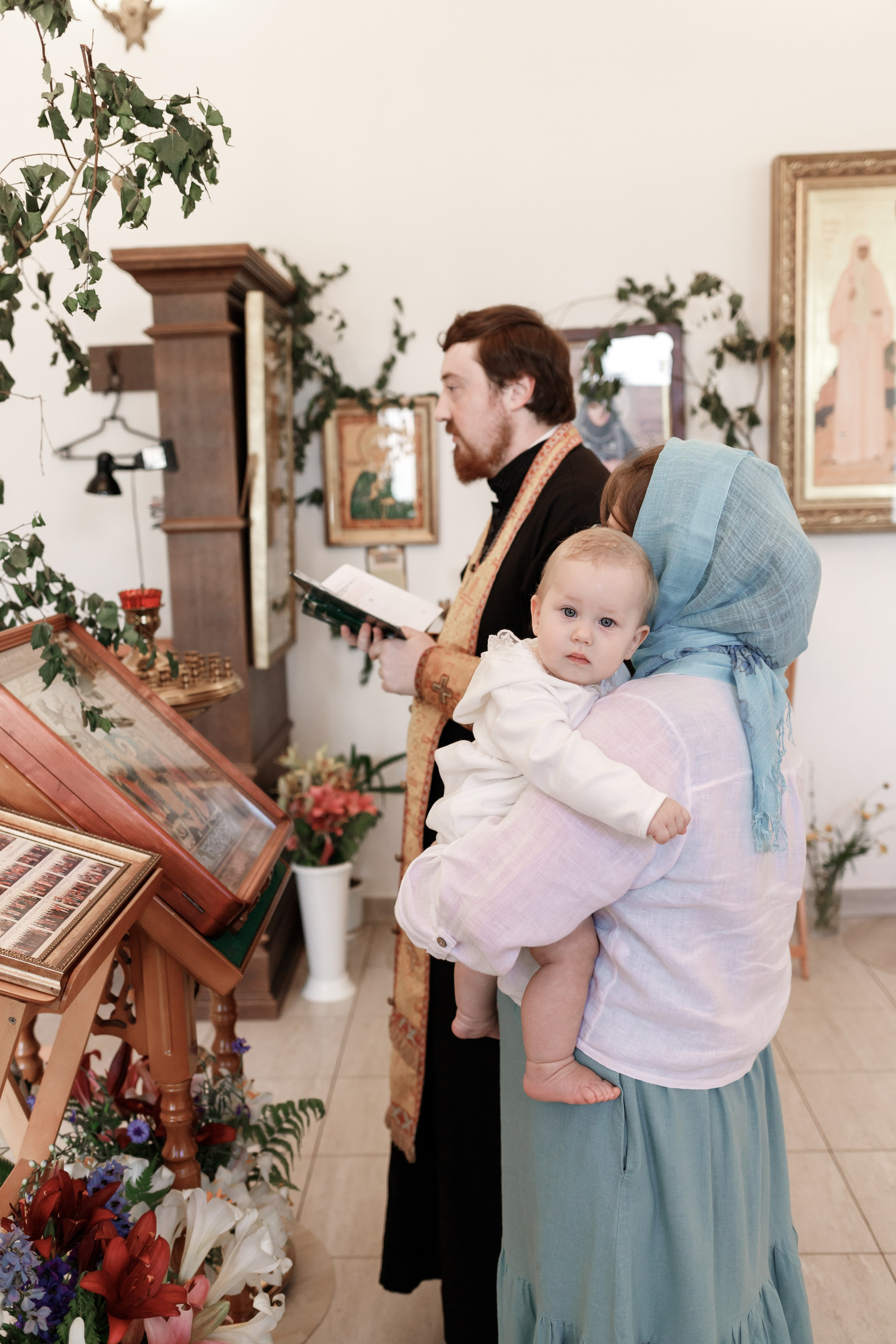 Крещение Василисы. Фотограф новорожденных в г. Оренбурге Екатерина Козлова