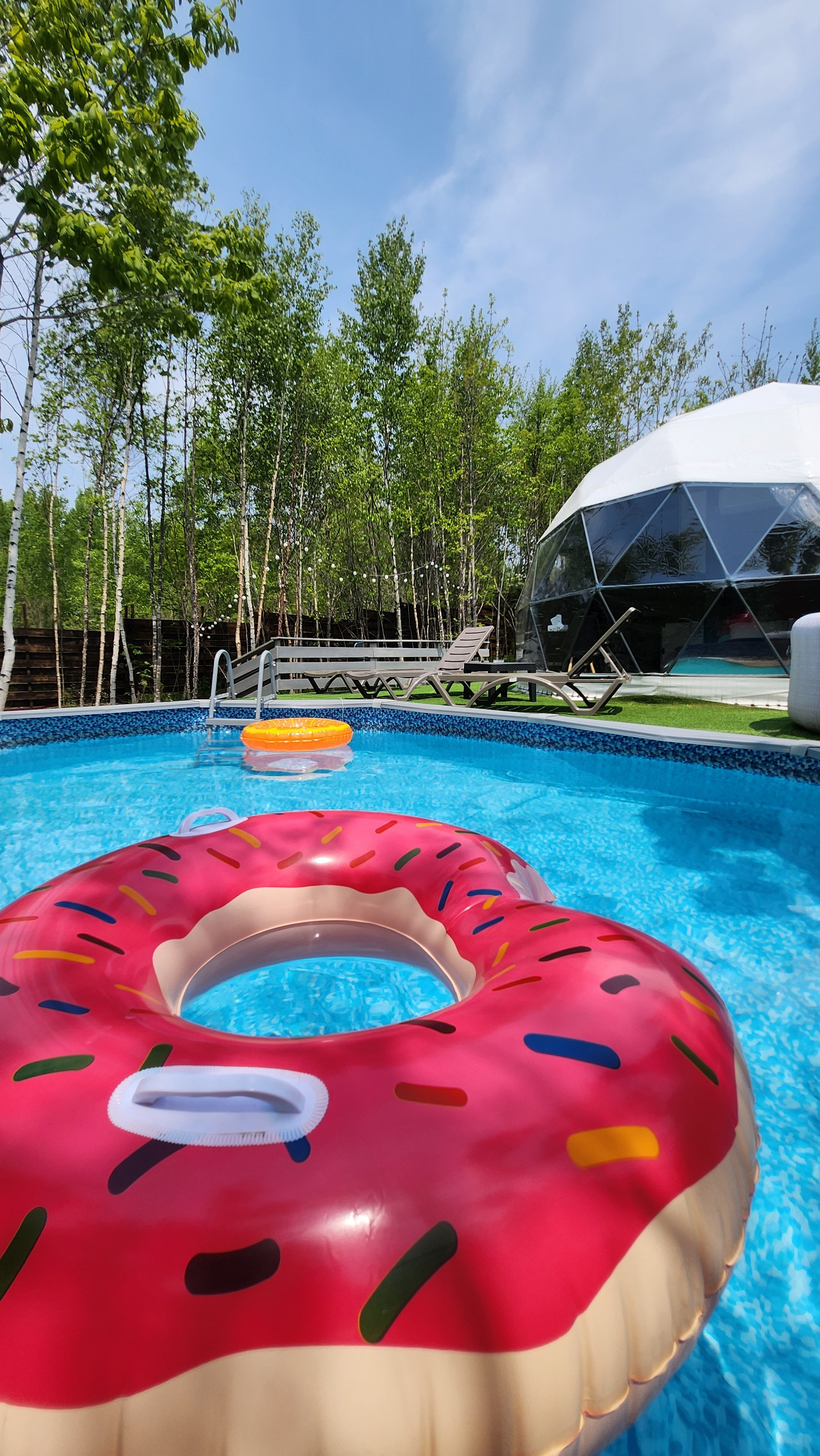 Геокупол фото. Вгости. Посуточная аренда дома во Владивостоке, баня с чаном. Теплый бассейн, геокупол. Аренда дома во Владивостоке, Надеждинском районе