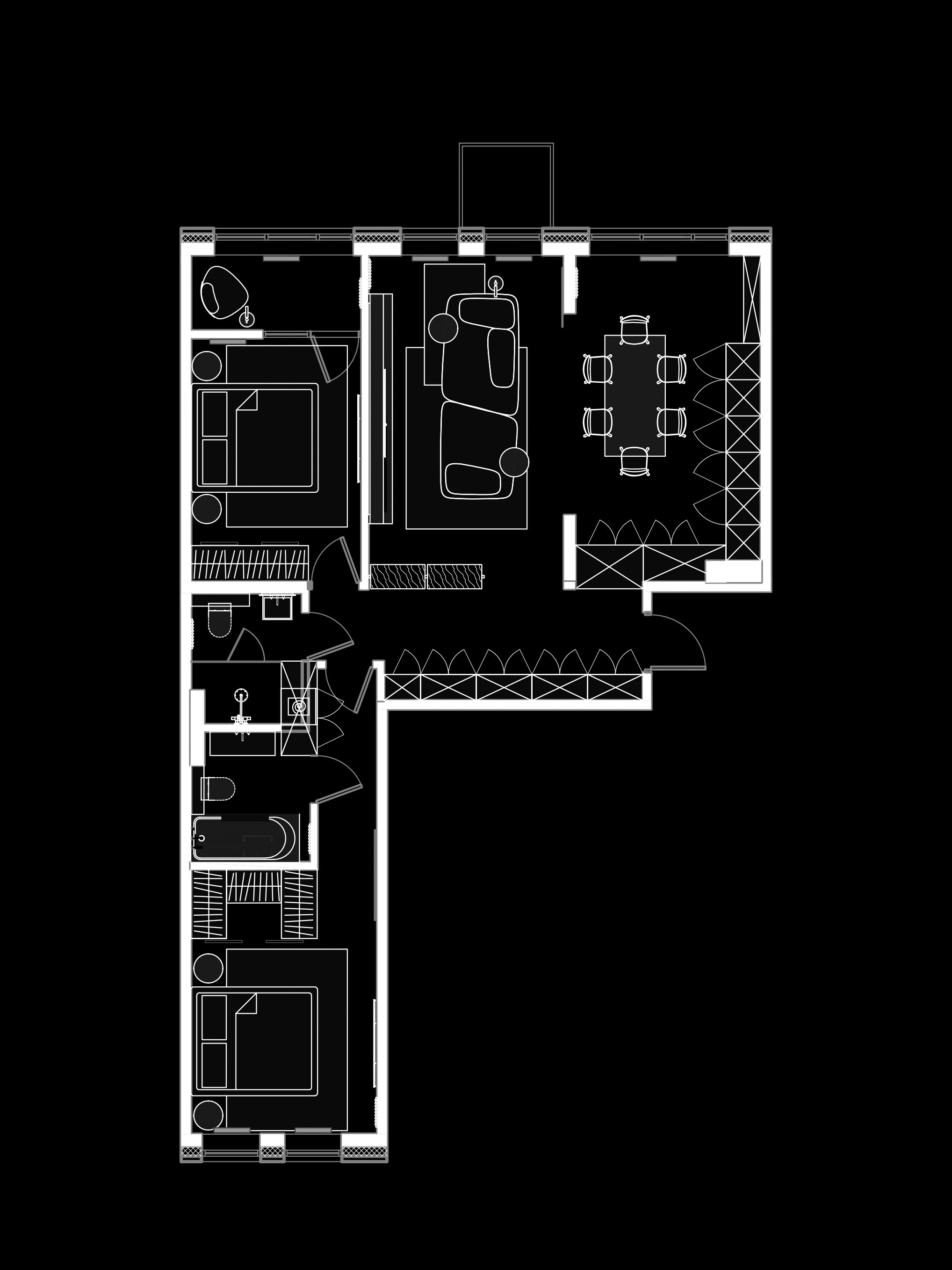 ЖК «Мануфактура James Beck» | 86 м². Mareestudio