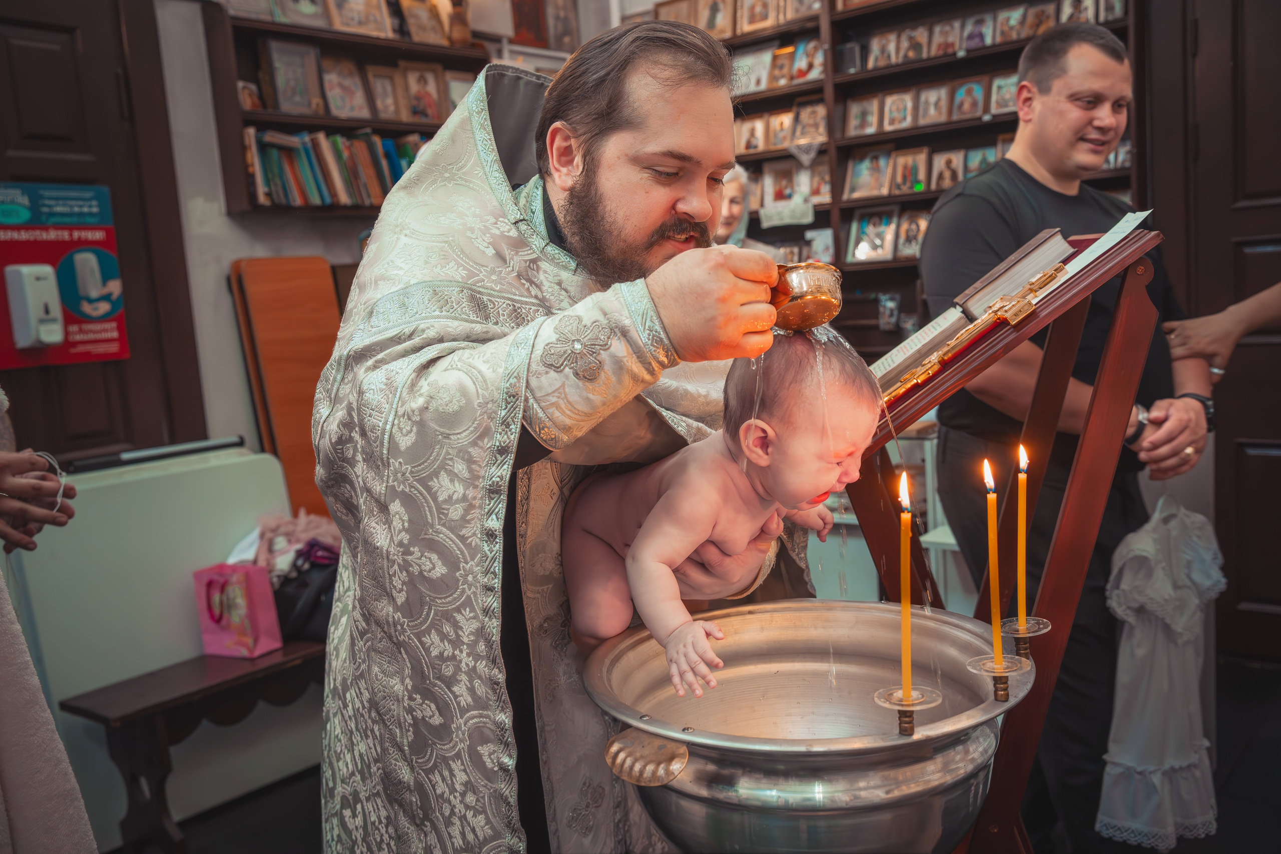 Крещение Анастасии в храме Михаила Тверского. Фотограф Евгений Егоров