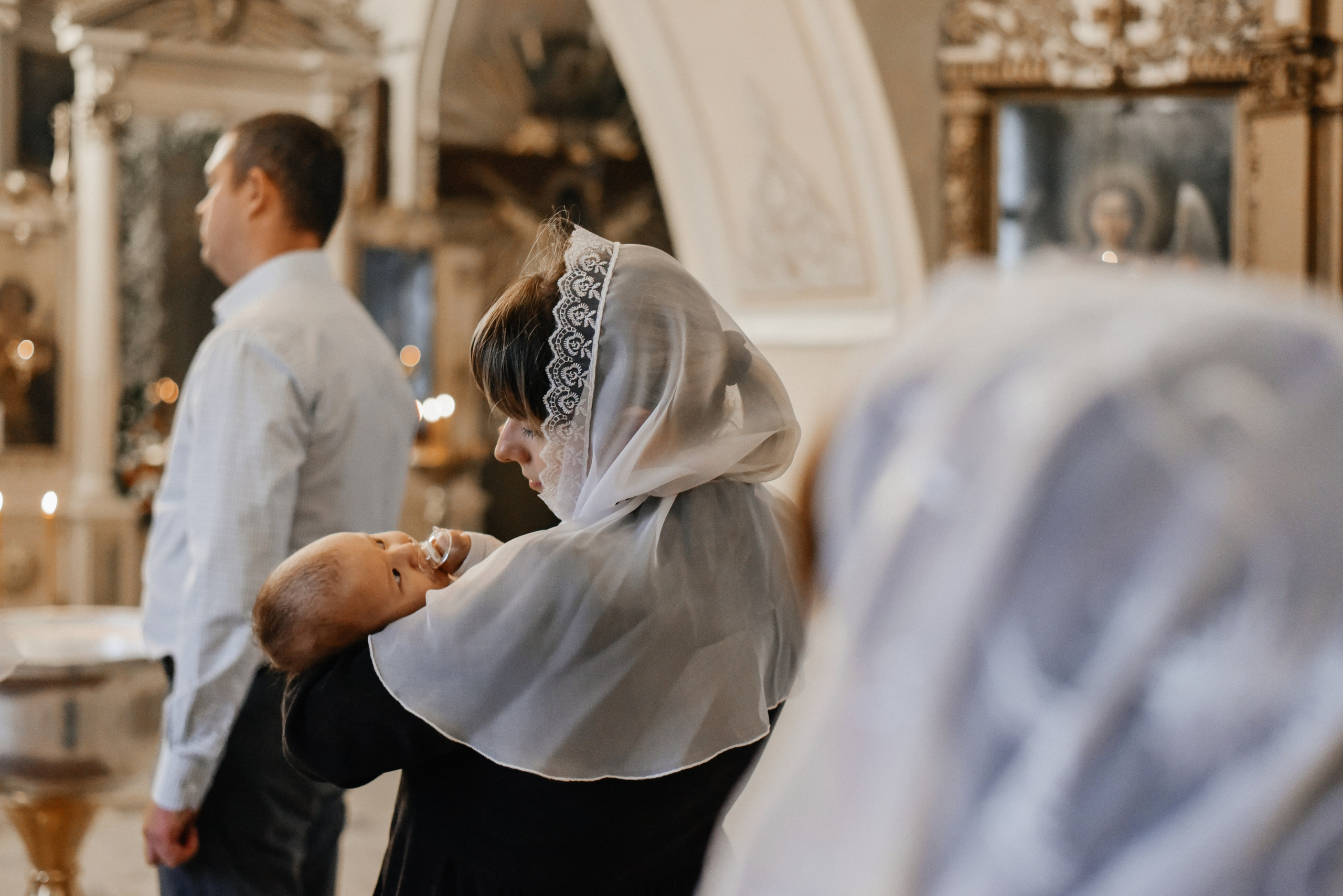 Съёмка таинства Крещения. Фотограф в Москве и Королёве Сутягина Мария