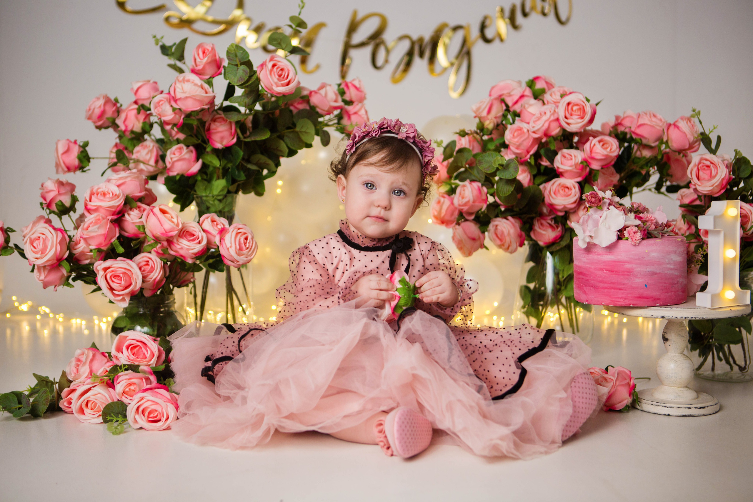 Даша, 1 год. Фотостудия «Антураж». Свадебный семейный и детский фотограф в Краснодаре Карина Федоровская