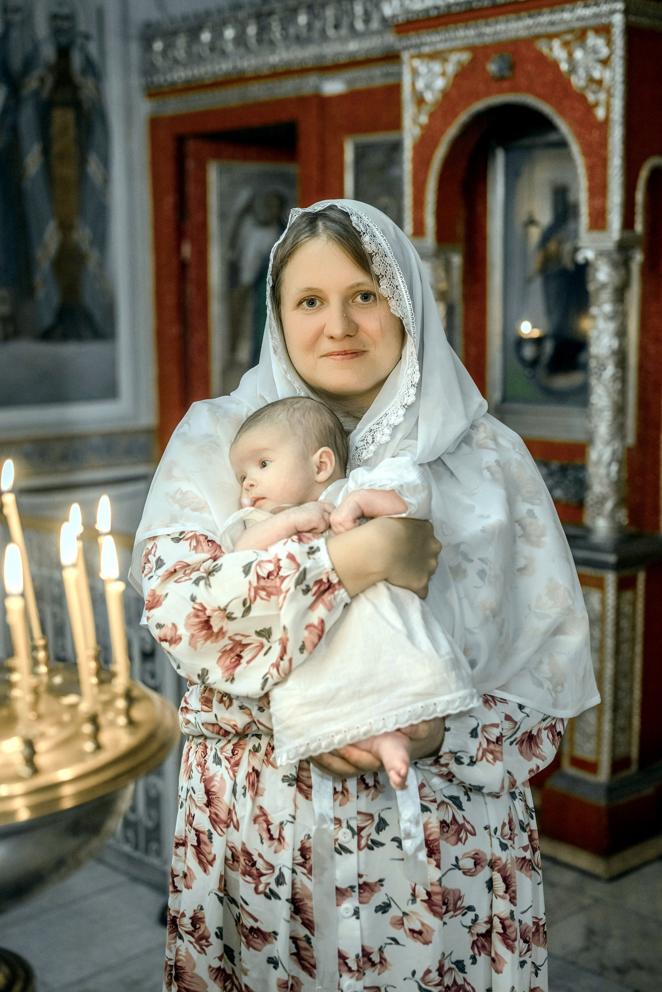 Крещение (мама Регина). Семейный и детский фотограф Москва