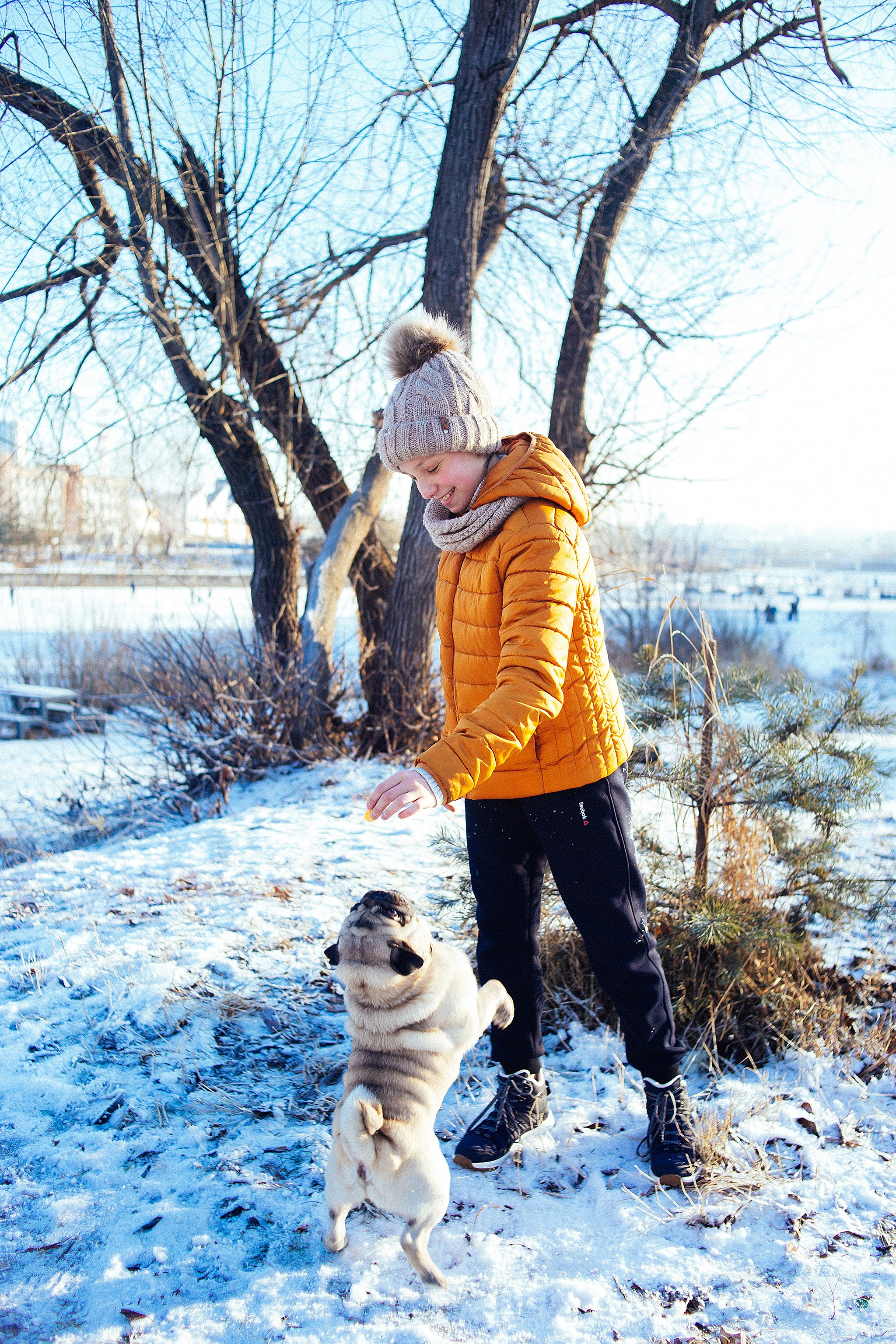Зимняя фотопрогулка на мещерском озере с мандаринами. Детский и семейный фотограф, фотограф мероприятий Нижний Новгород