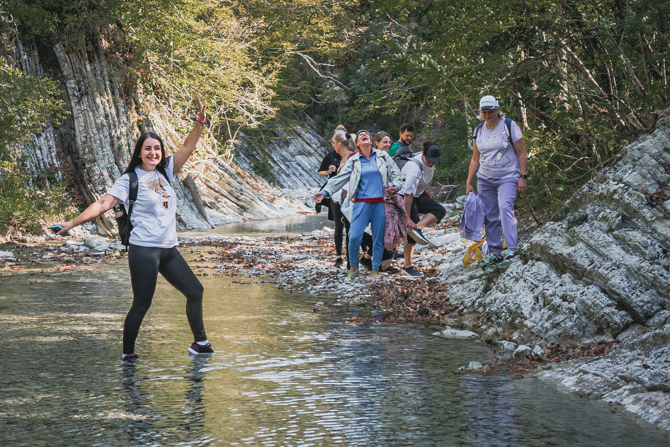 Поход на Полковничьи водопады АСК 26.09.23. Репортажный фотограф в Краснодаре Рындин Дмитрий