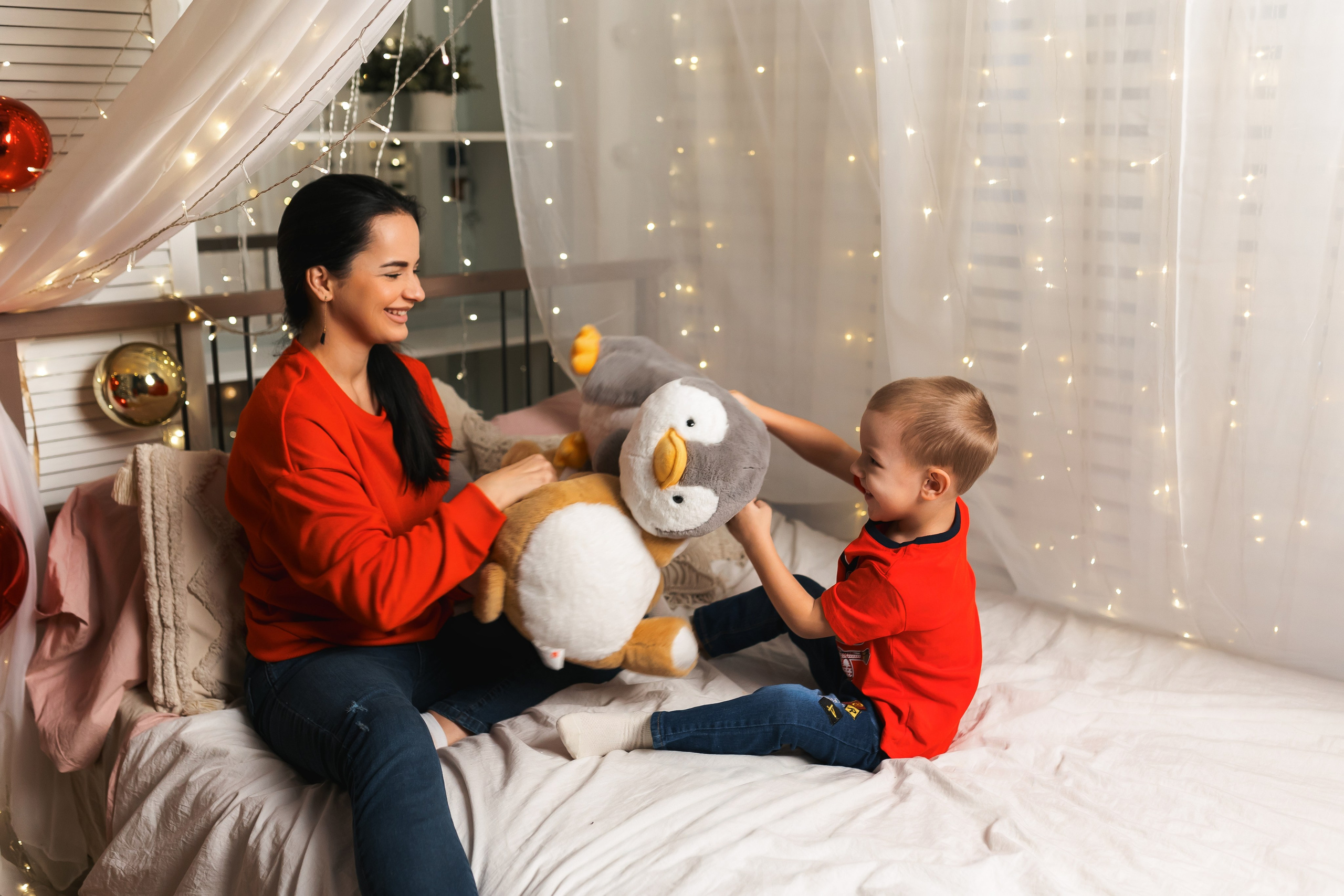 Новогодний фотосет двух семей. Свадебный фотограф в Хабаровске