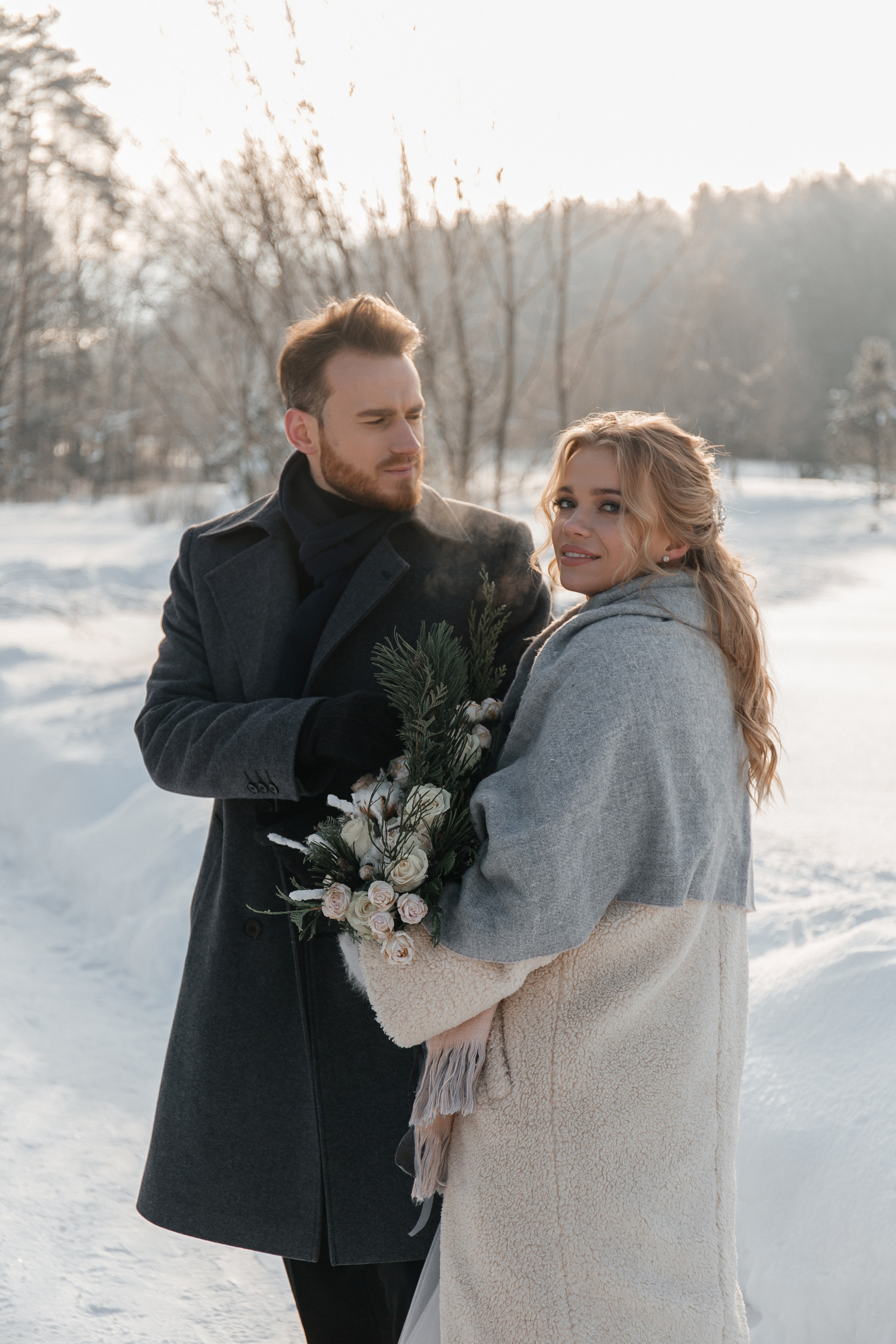 Свадебная фотосессия зимой. Фото Радости. Свадебный и семейный фотограф в Москве Юлия Самойлова