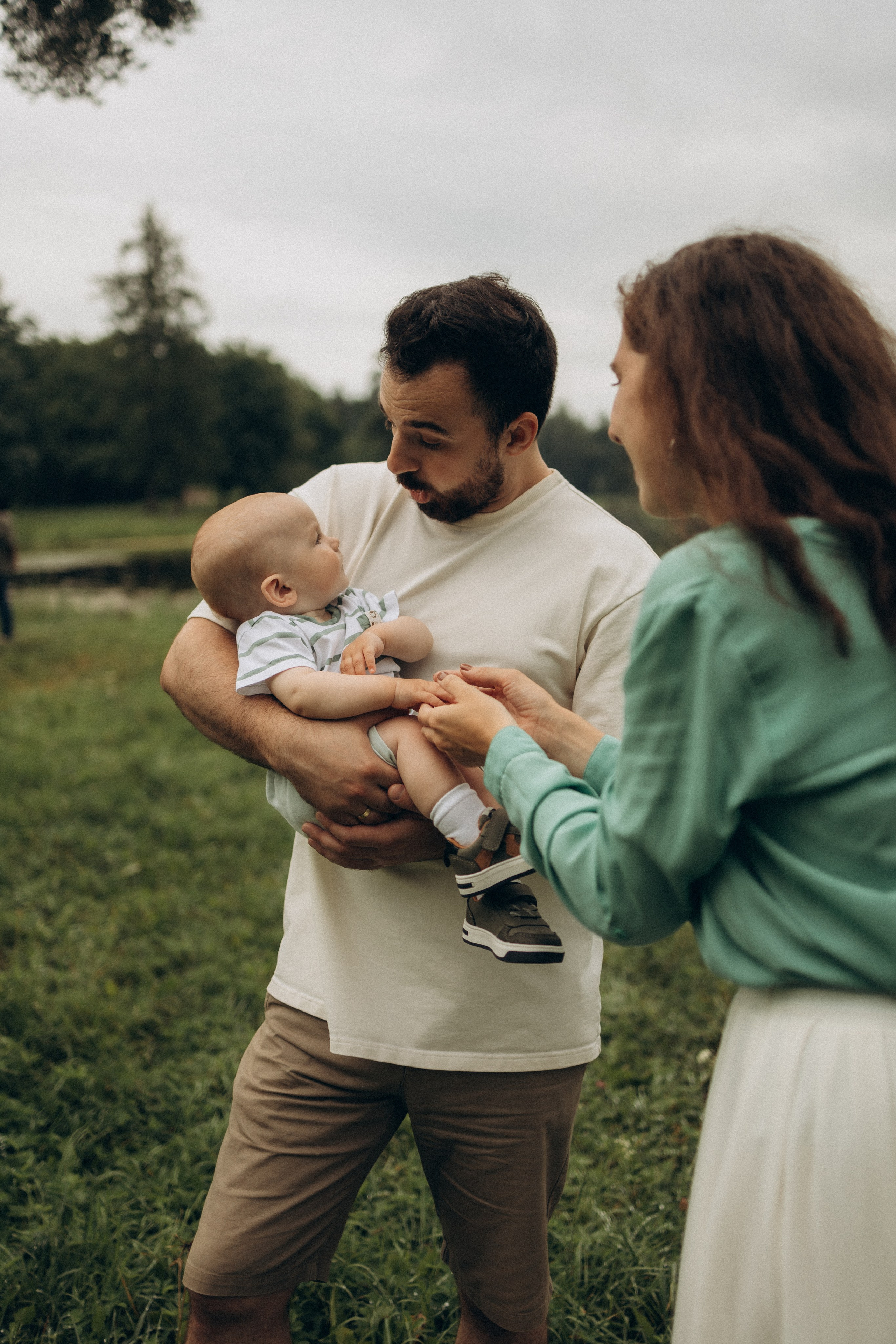 Семейная история: Наташа, Сережа и малыш Лёва. Семейный, домашний, ньюборн фотограф Москва Цветкова Елизавета