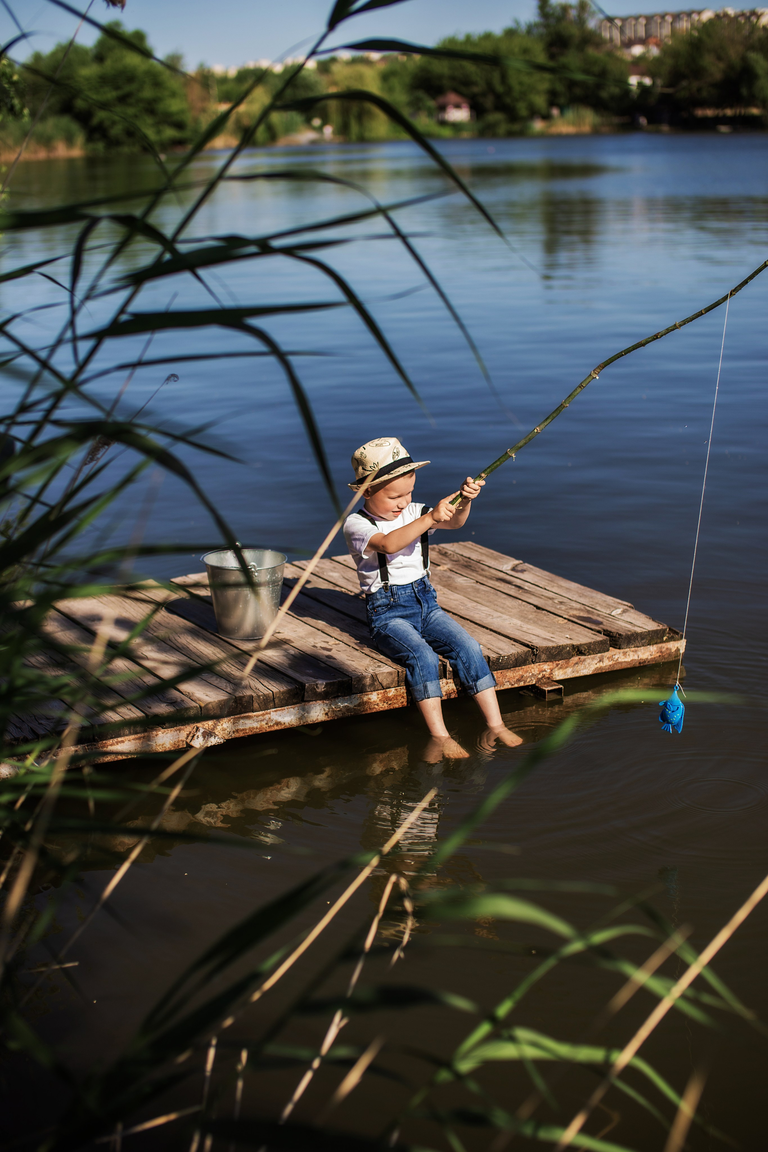 На рыбалке. Семейный фотограф в Саратове