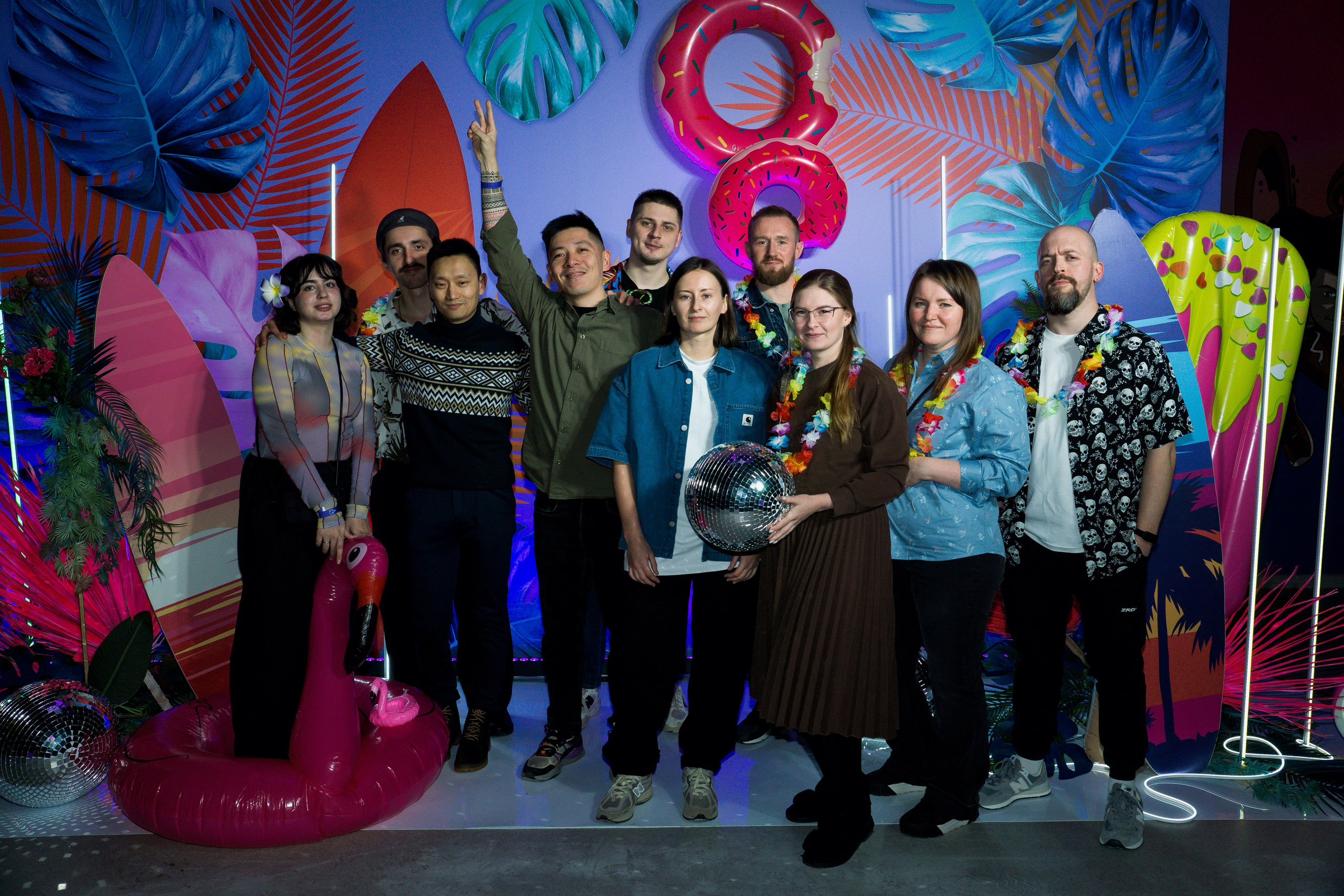 МТС корпоратив Гавайская вечеринка. Фотограф