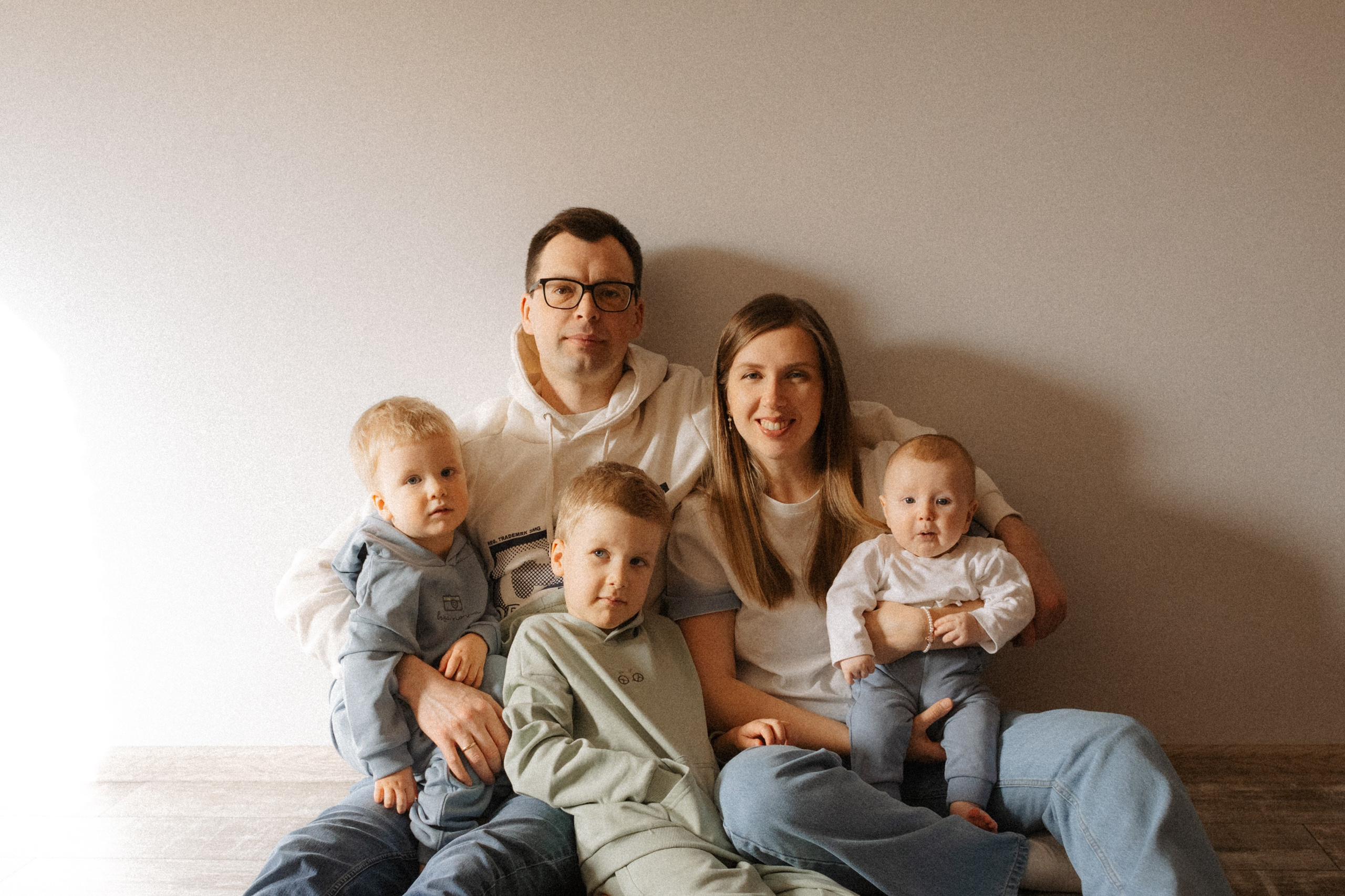 Тройное счастье. Семейный фотограф Виктория Потехина Москва