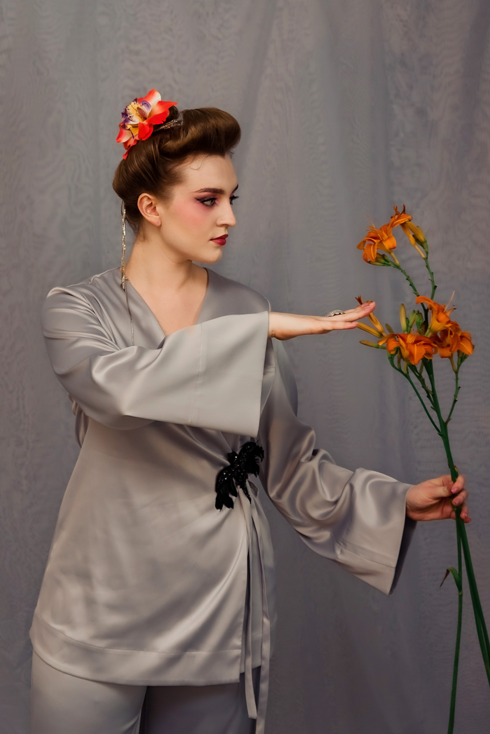 Съемка в стиле Гейша. Фотограф Тула творческие фотосессии недорого Ольга Ромашина