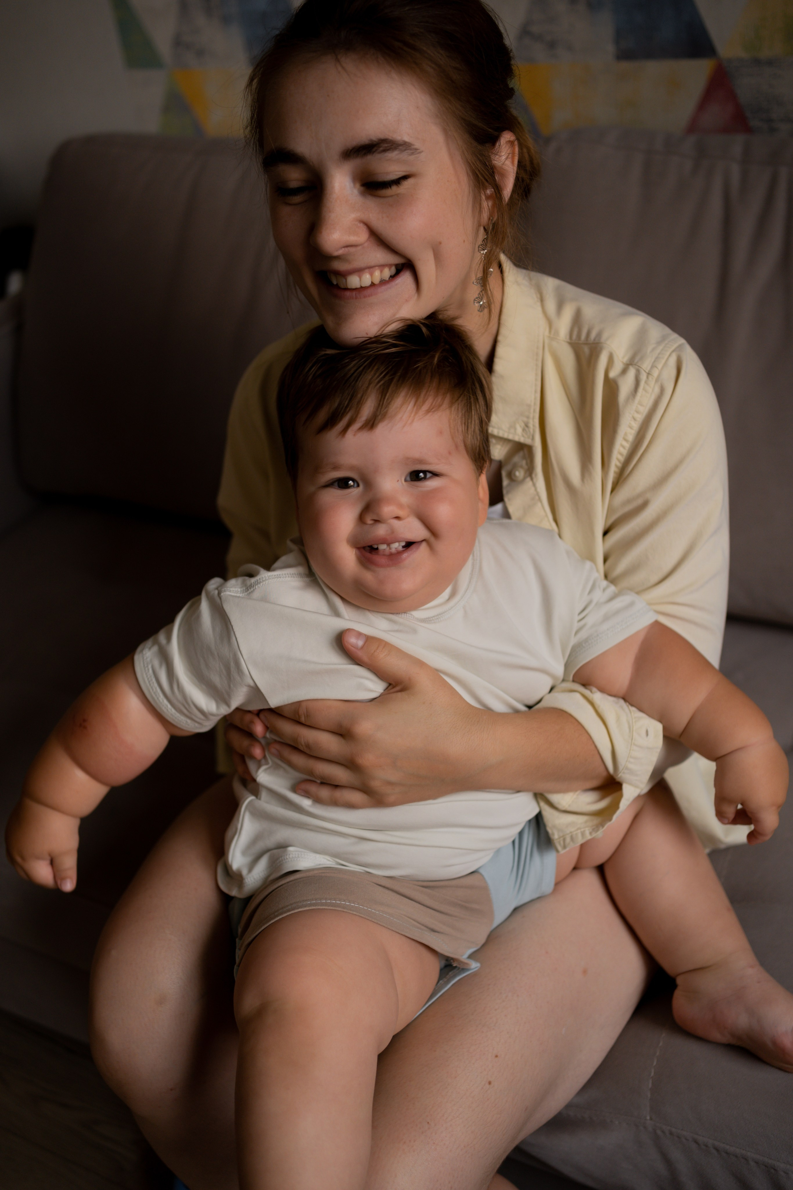 Алина и Дима. Фотограф грудного вскармливания в Москве Екатерина