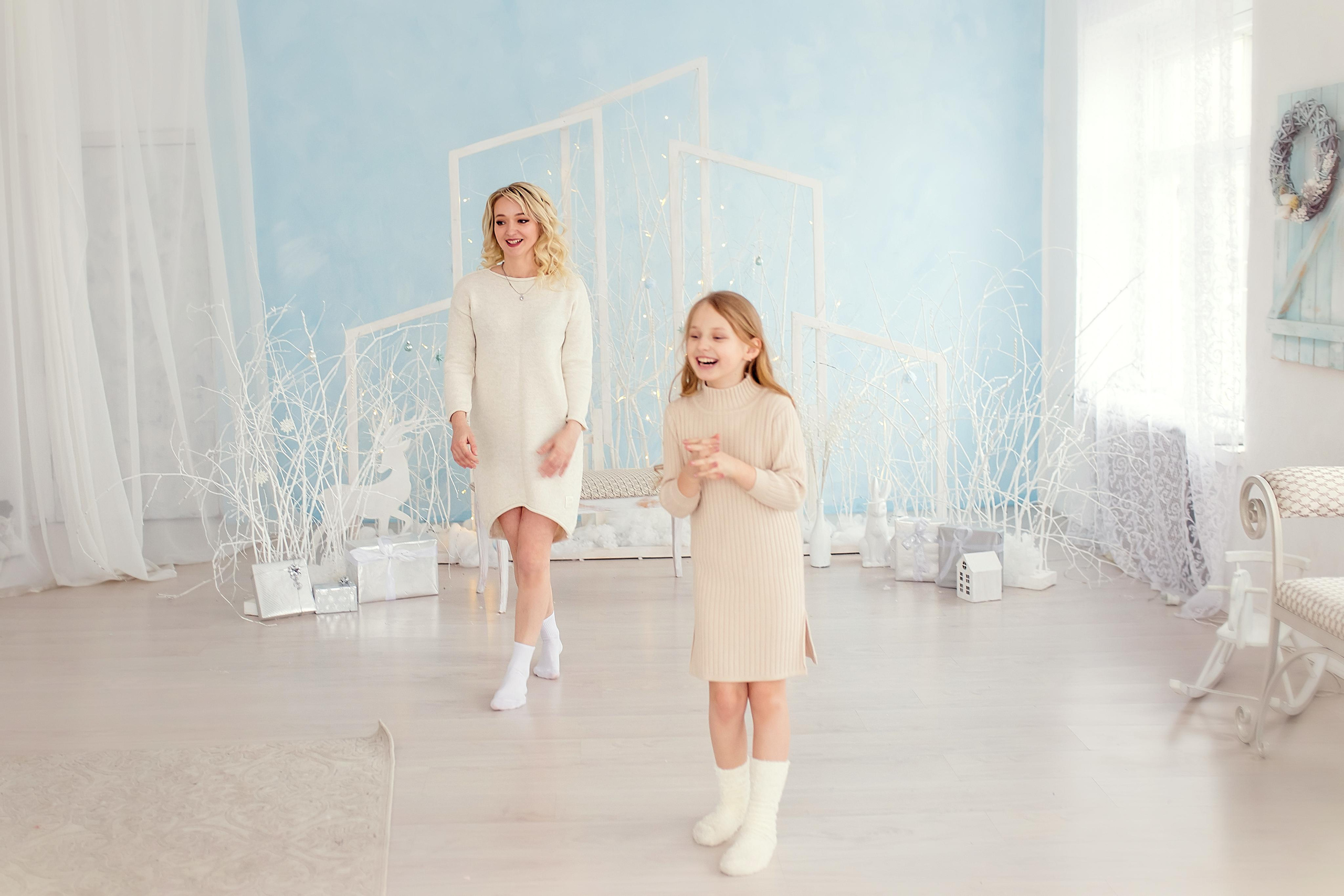 Новогодняя съёмка Тани и ЛИНЫ