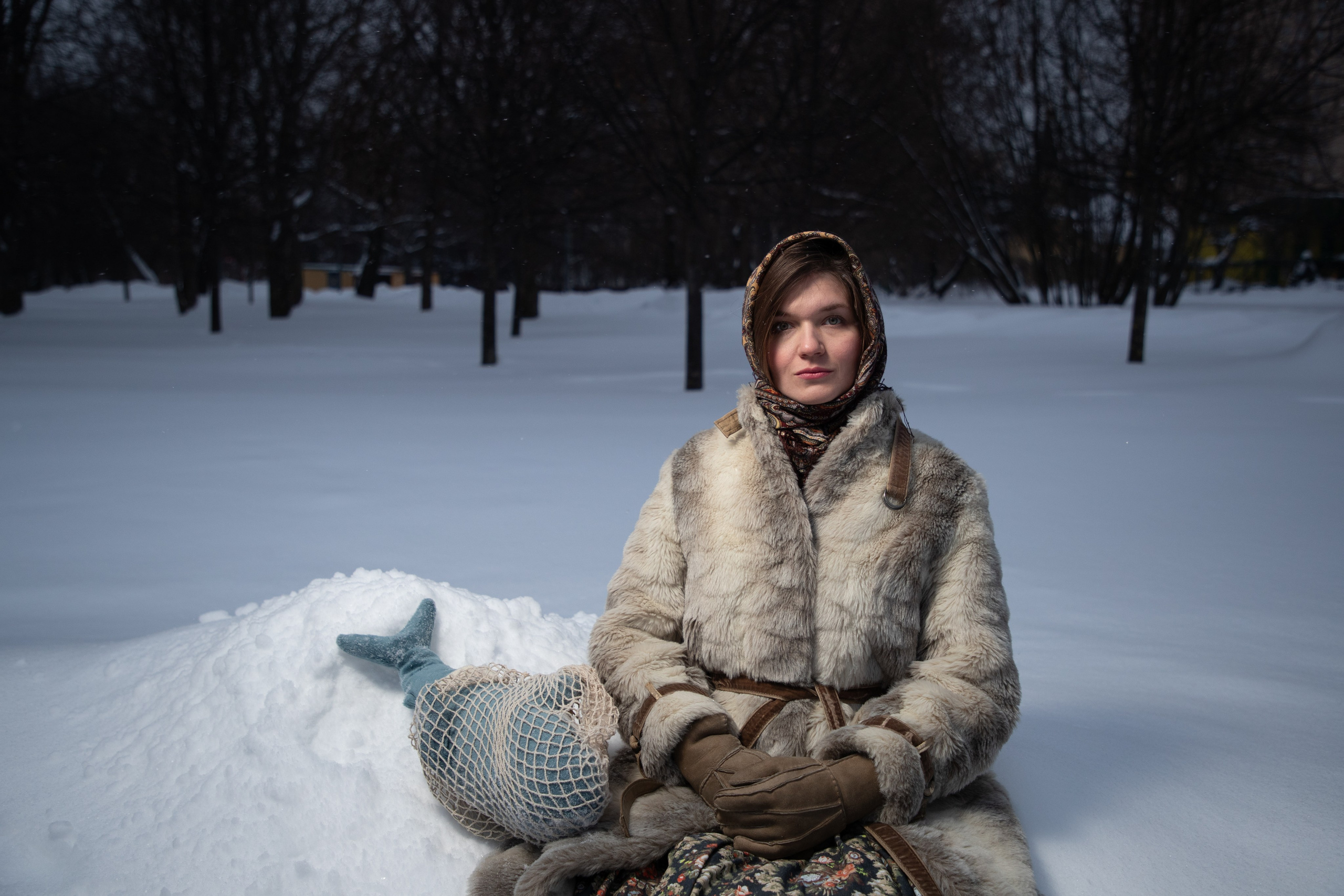 Лицо и снег. Фотограф в Москве портреты | репортажи | спорт