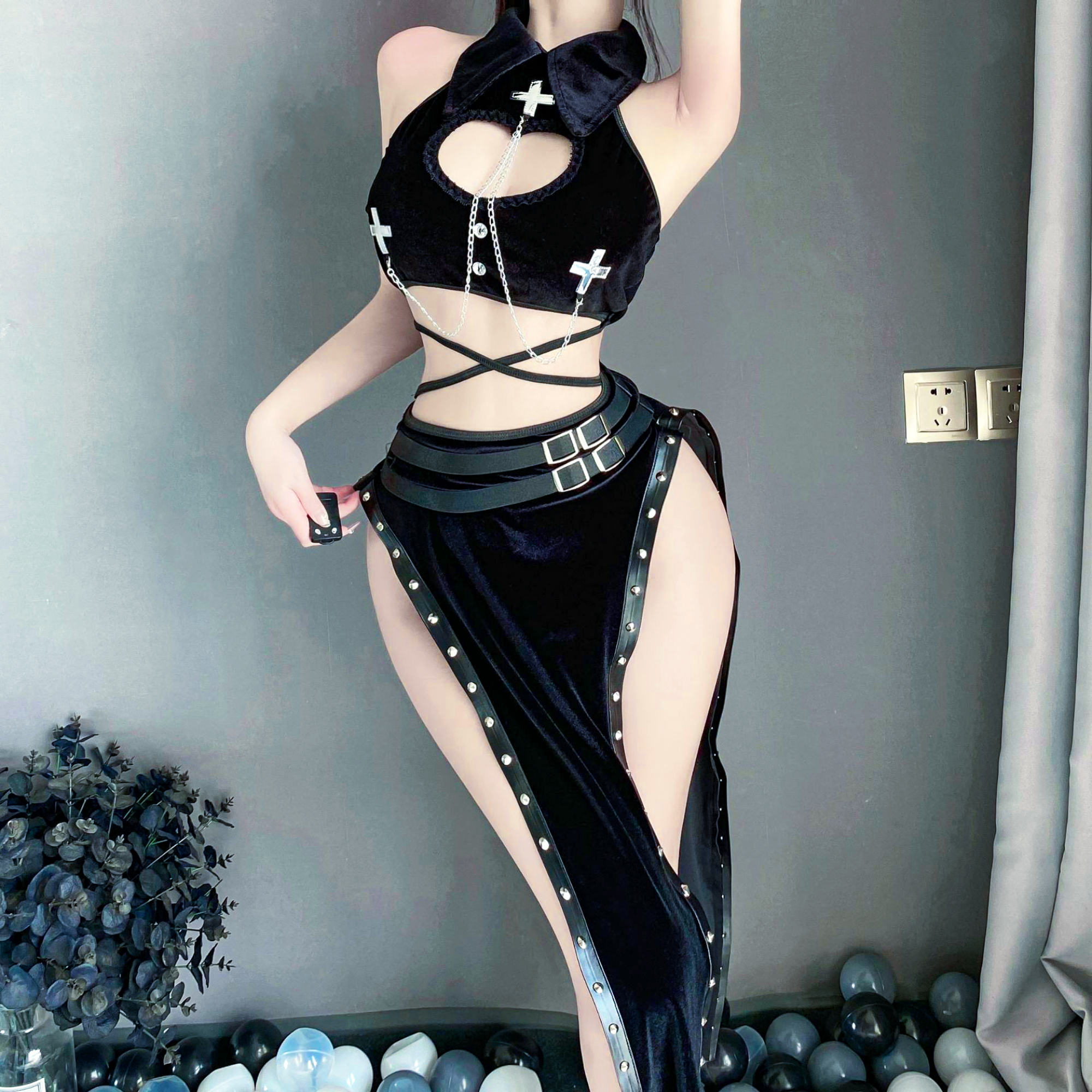 Платье чонсам красное и черное, 42 -44 размер. Фотограф, мобилограф Ростов-на-Дону