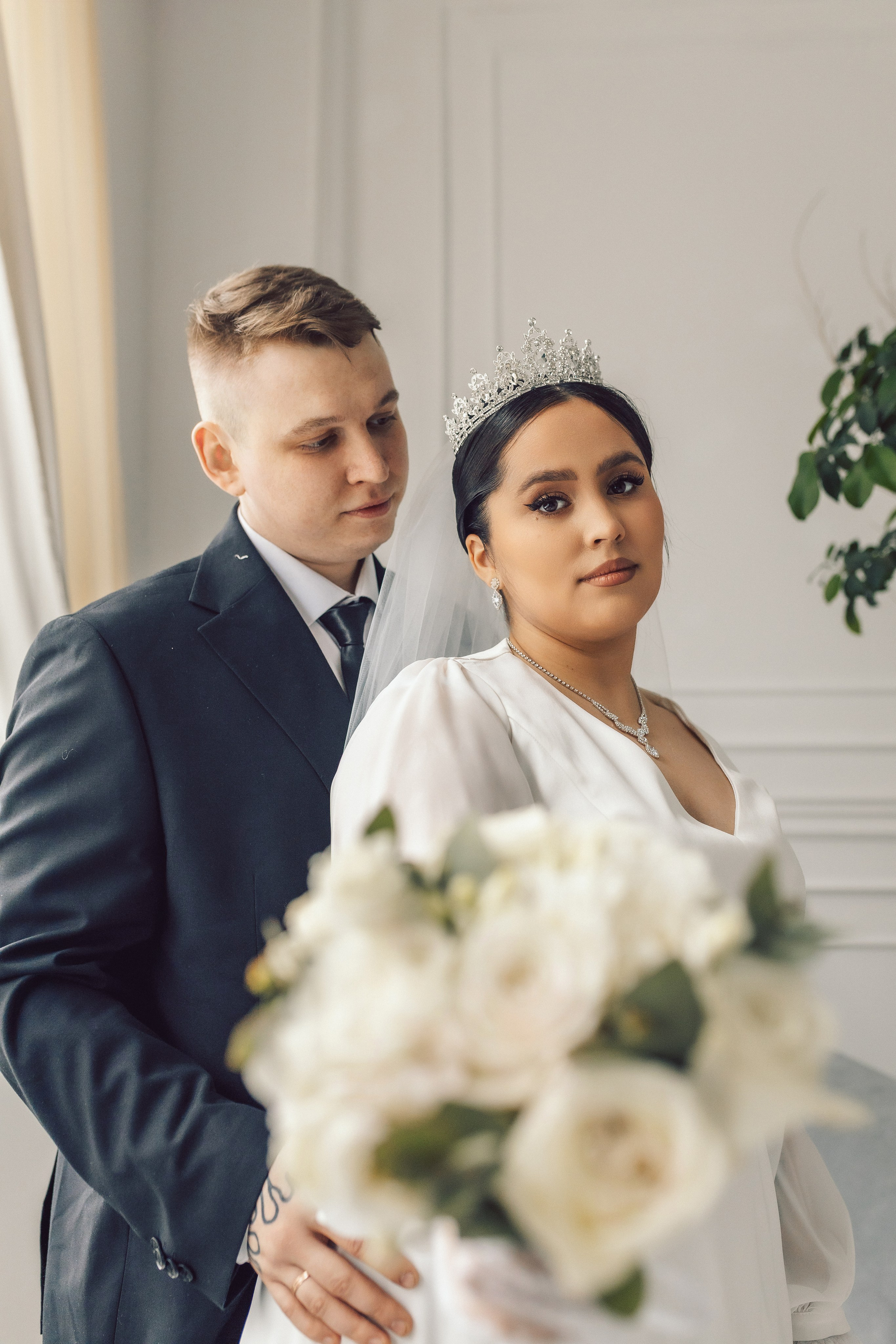 Свадебная съемка в студии. Фотограф Красноярск Архипова Алина