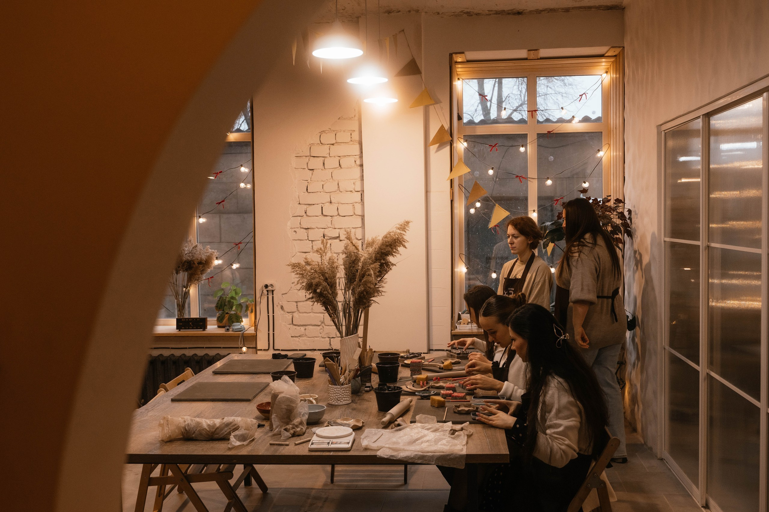 День рождения в гончарной мастерской. Свадебный, семейный фотограф в Рязани Лена Брант