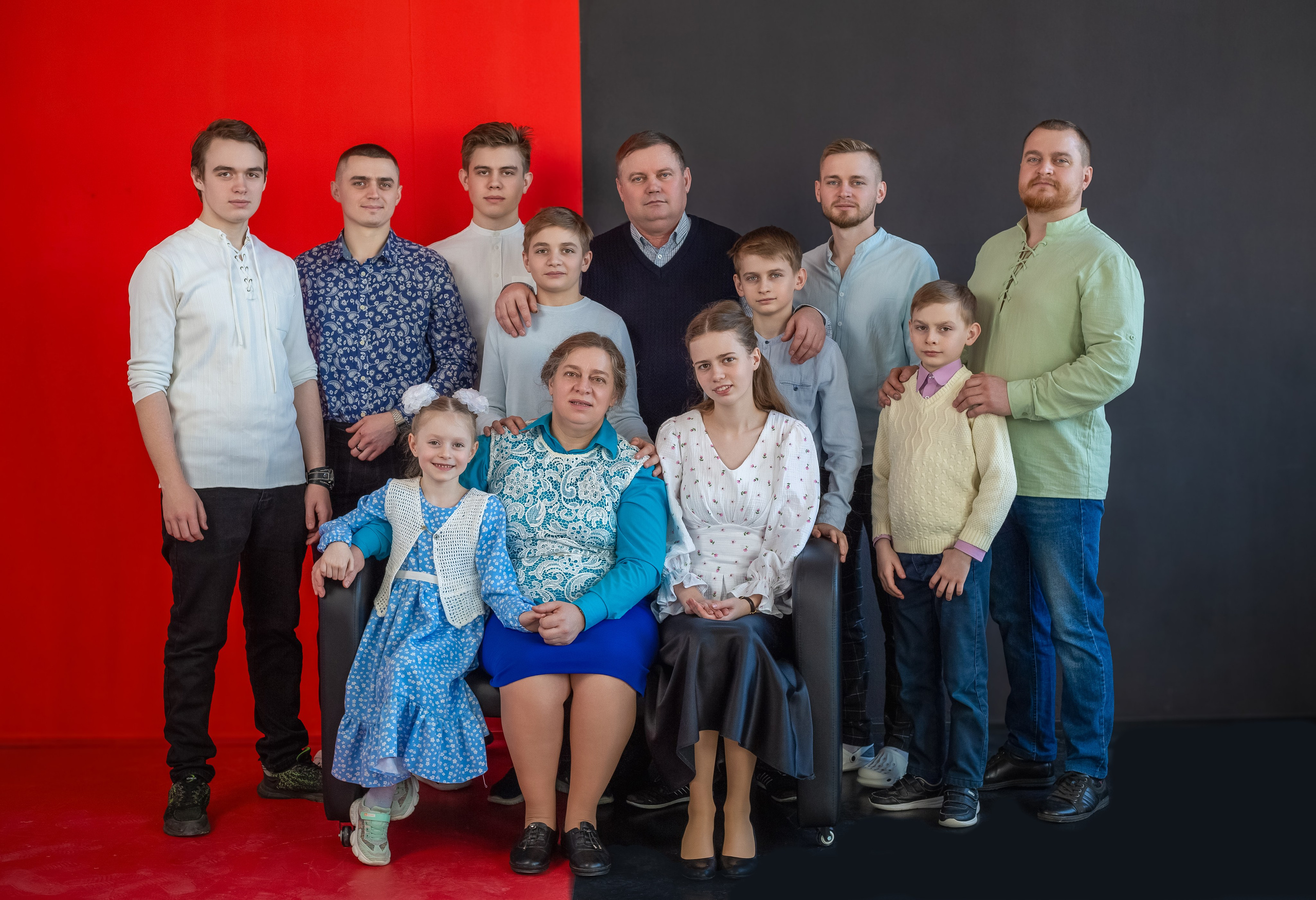 Большая, дружная семья. Вера Соколова фотограф Воронеж