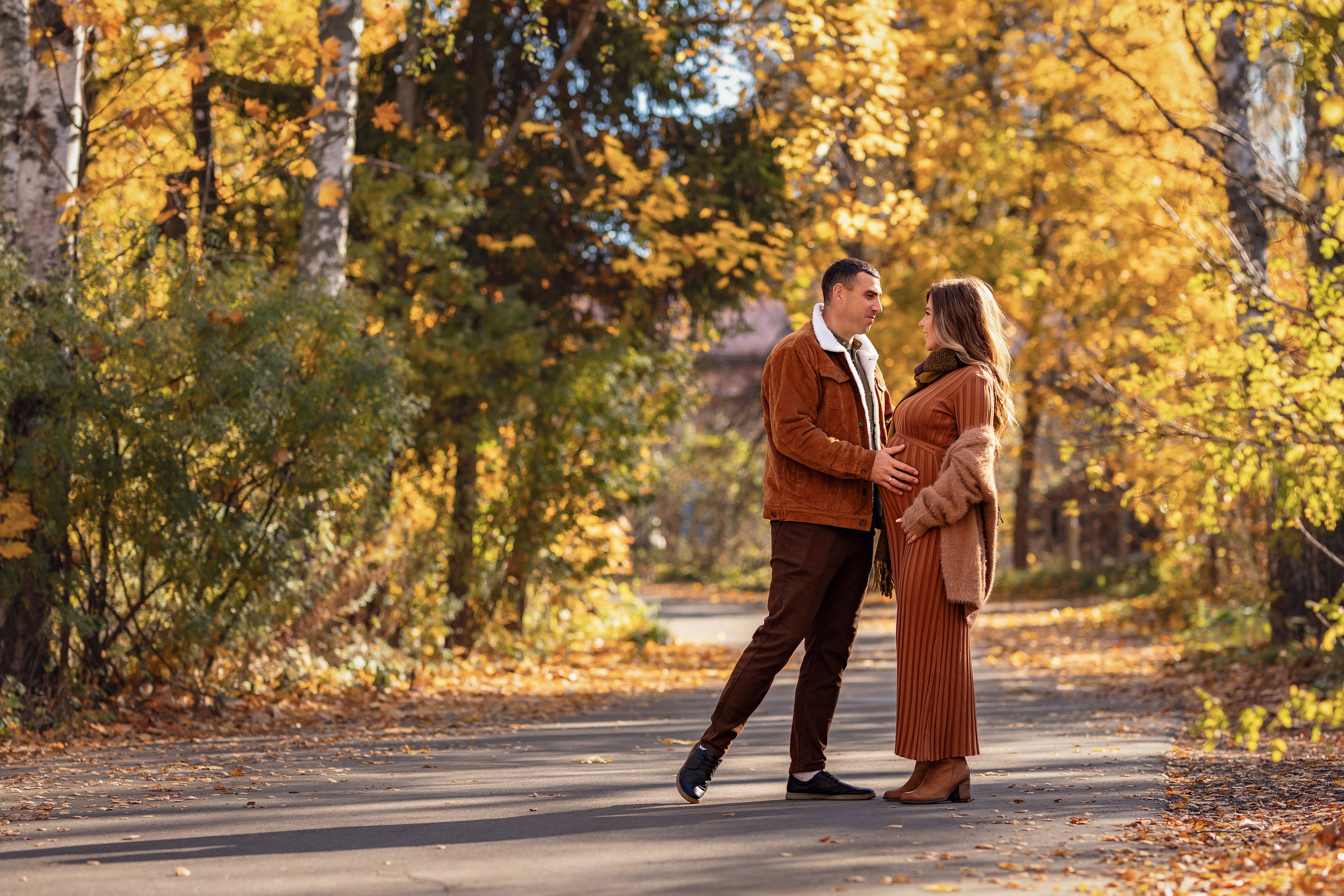 Осенняя фотосессия в ожидании малыша. Трубинова Екатерина | Семейный фотограф | Москва