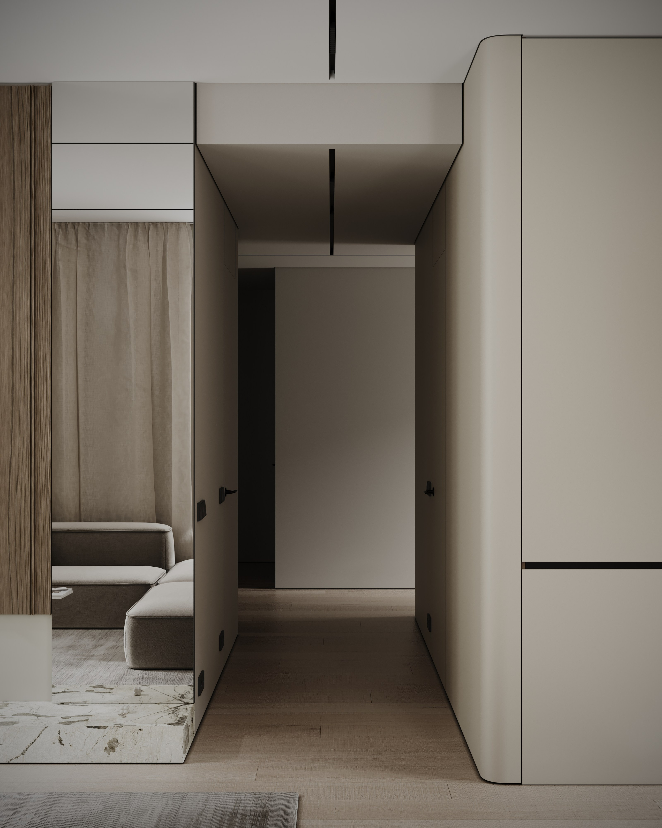 Сибирский дом. Визуализации интерьера