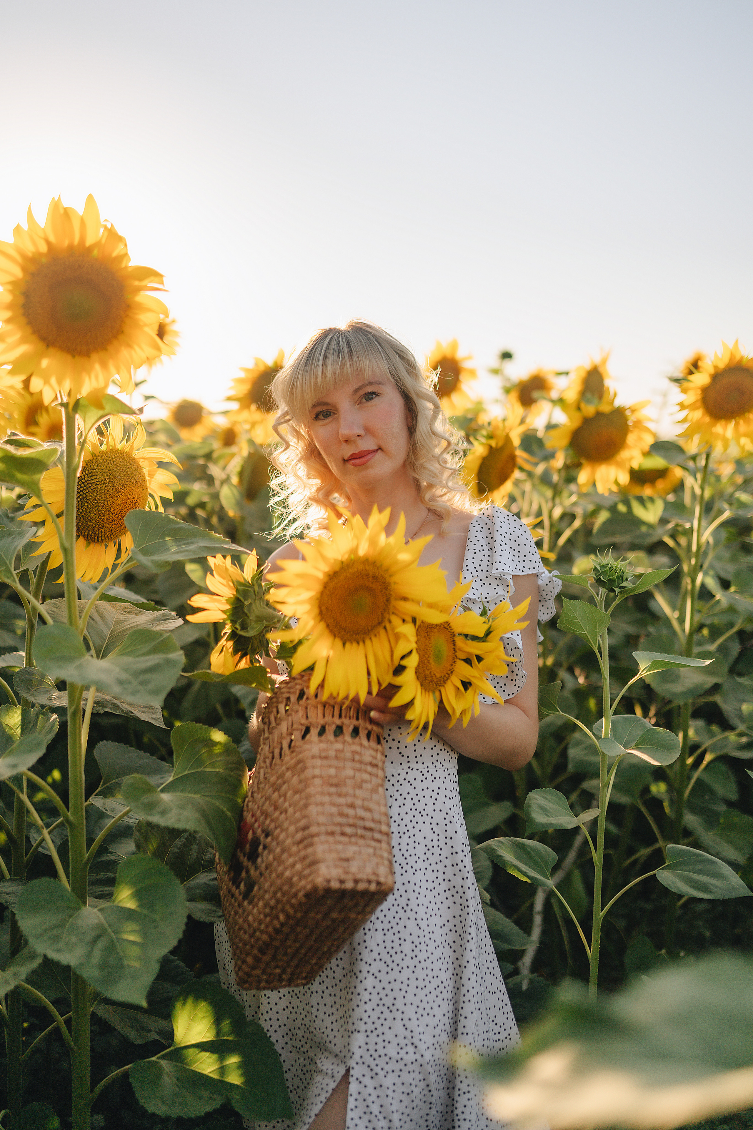 Анастасия | Съёмка в подсолнухах. Фотограф Карина Шмулёва. Воронеж и область