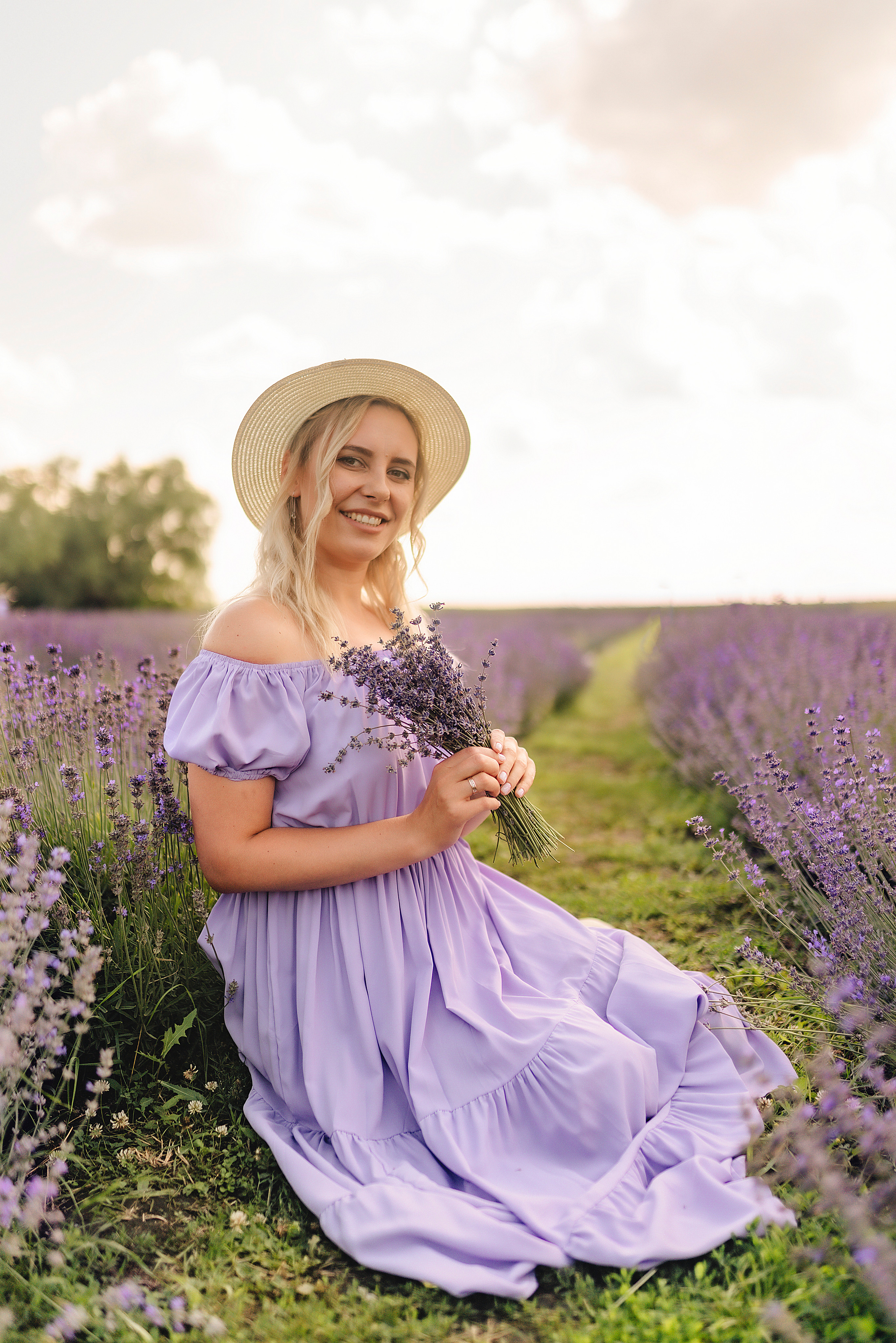 Дарья | Лавандовое поле. Фотограф Карина Шмулёва. Воронеж и область