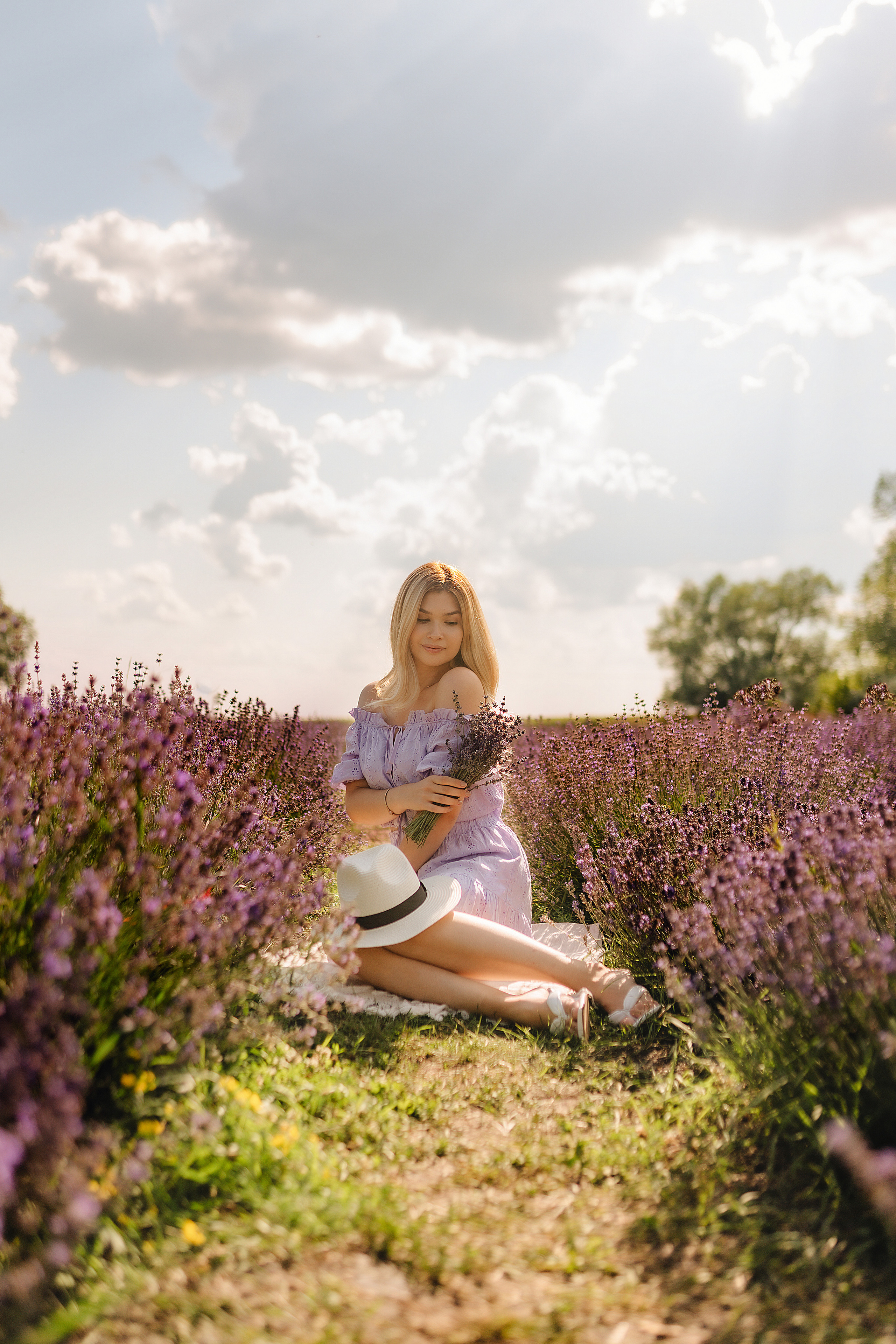 Алина | Лавандовое поле. Фотограф Карина Шмулёва. Воронеж и область