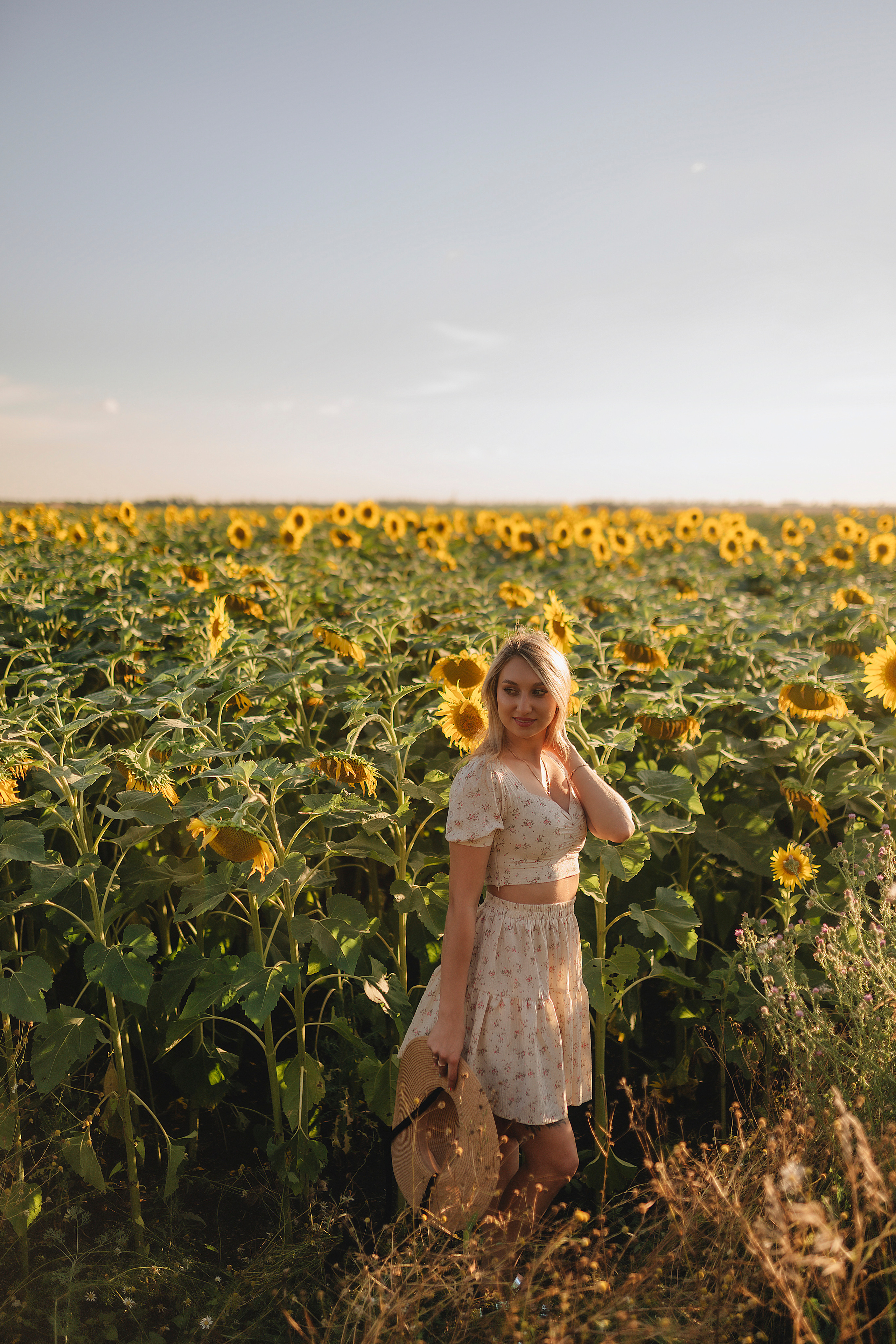 Олеся | Съемка с подсолнухами. Фотограф Карина Шмулёва. Воронеж и область
