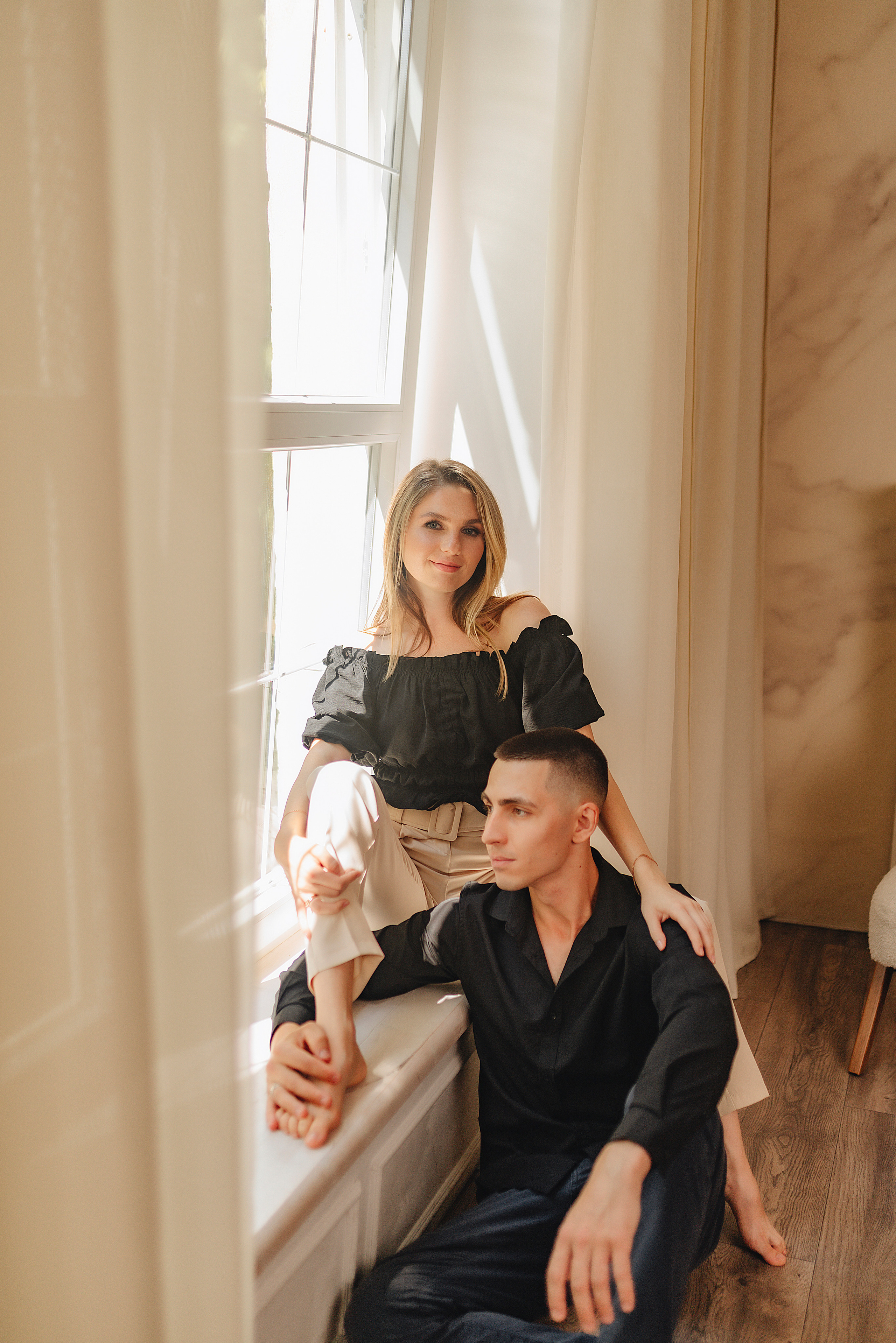 Кристина и Вадим | Съёмка в студии Portfolio. Фотограф Карина Шмулёва. Воронеж и область