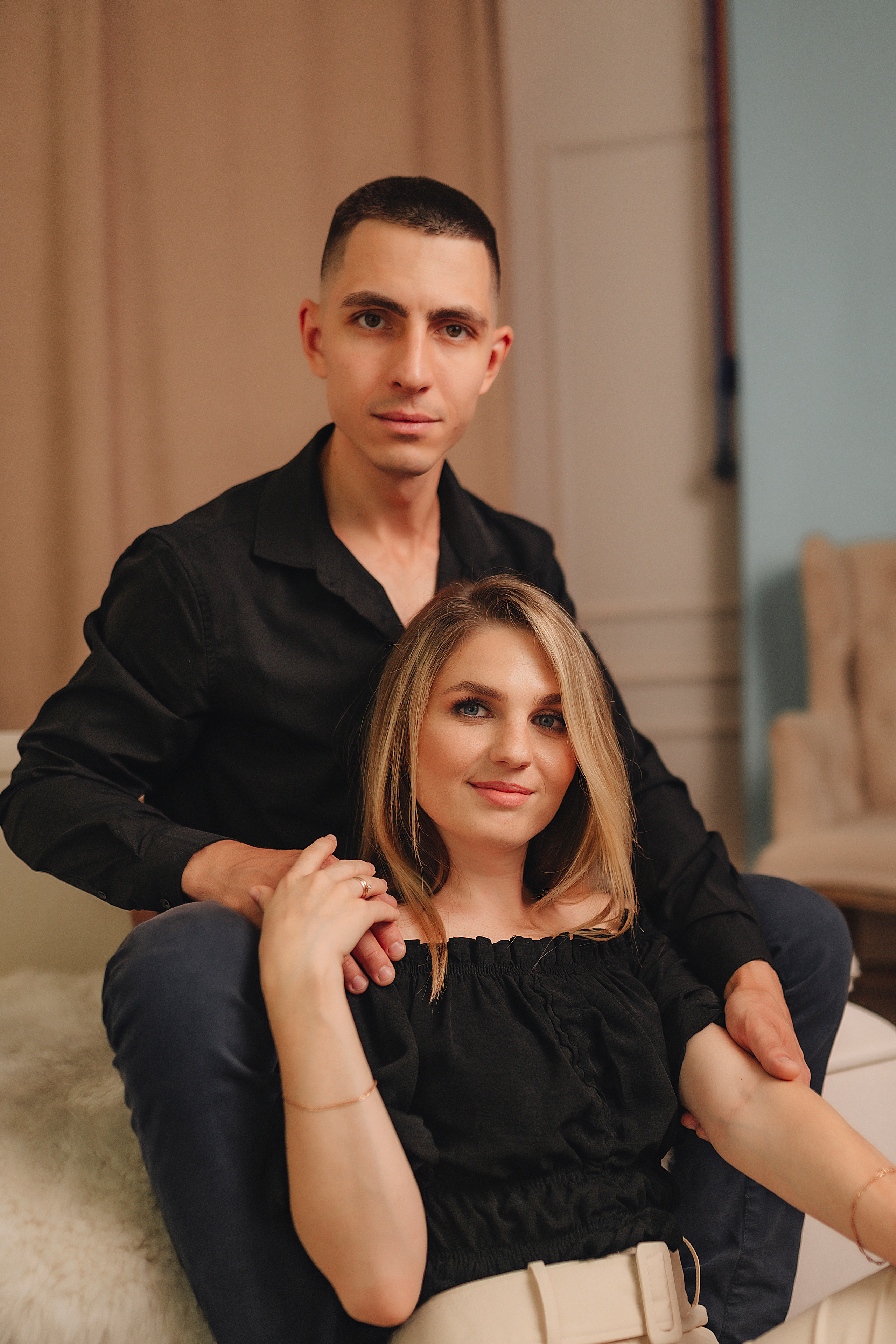 Кристина и Вадим | Съёмка в студии Portfolio. Фотограф Карина Шмулёва. Воронеж и область