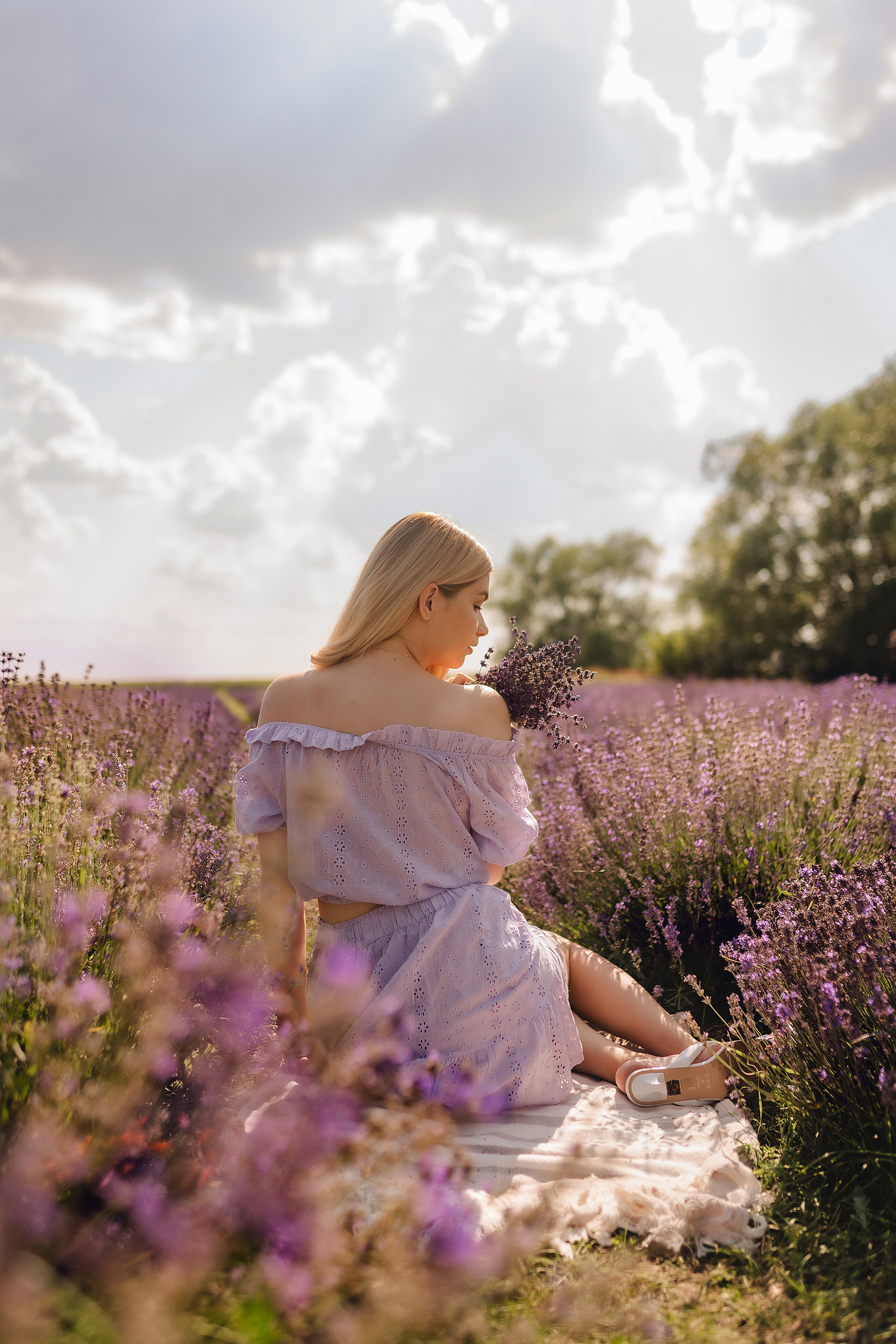 Алина | Лавандовое поле. Фотограф Карина Шмулёва. Воронеж и область