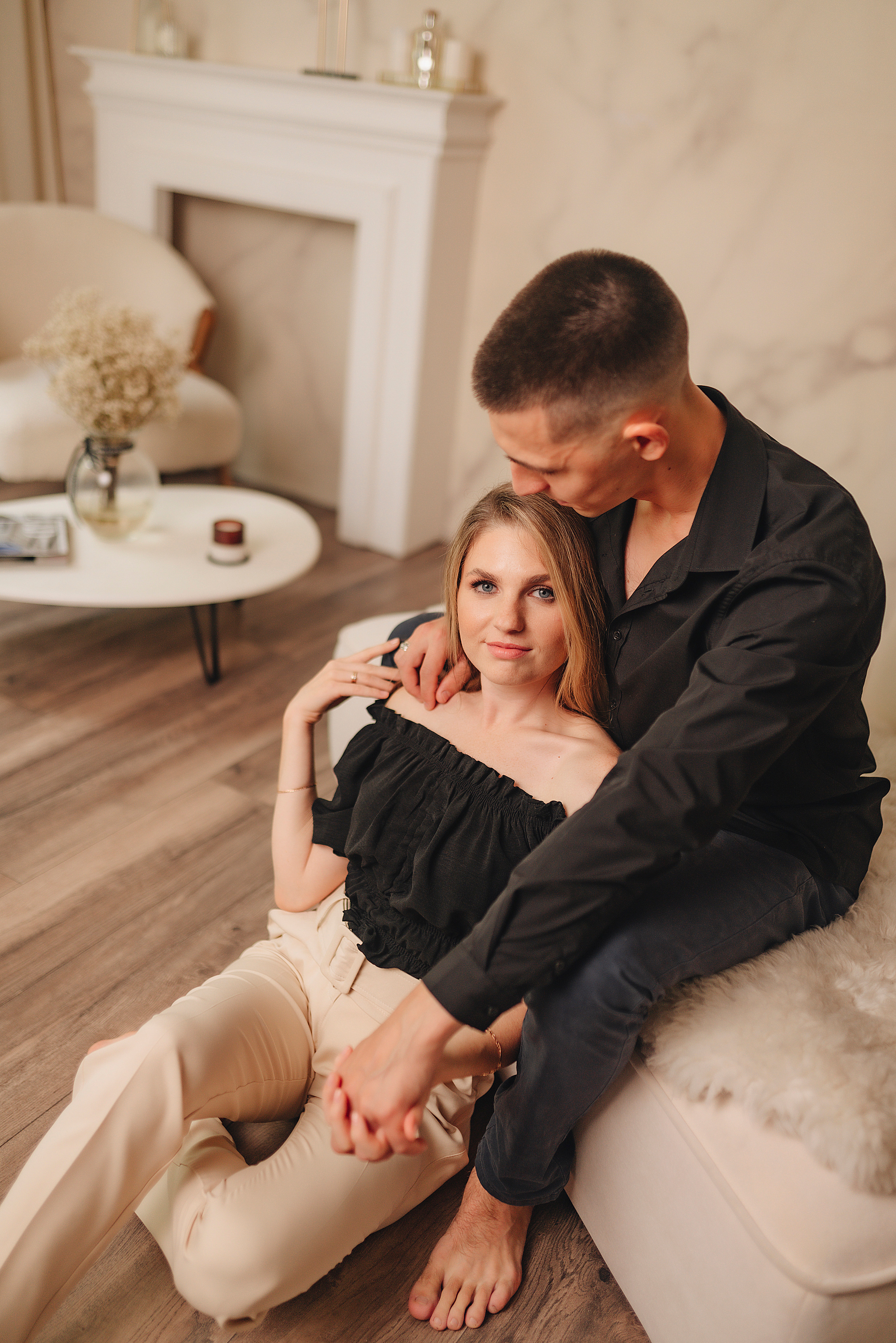 Кристина и Вадим | Съёмка в студии Portfolio. Фотограф Карина Шмулёва. Воронеж и область