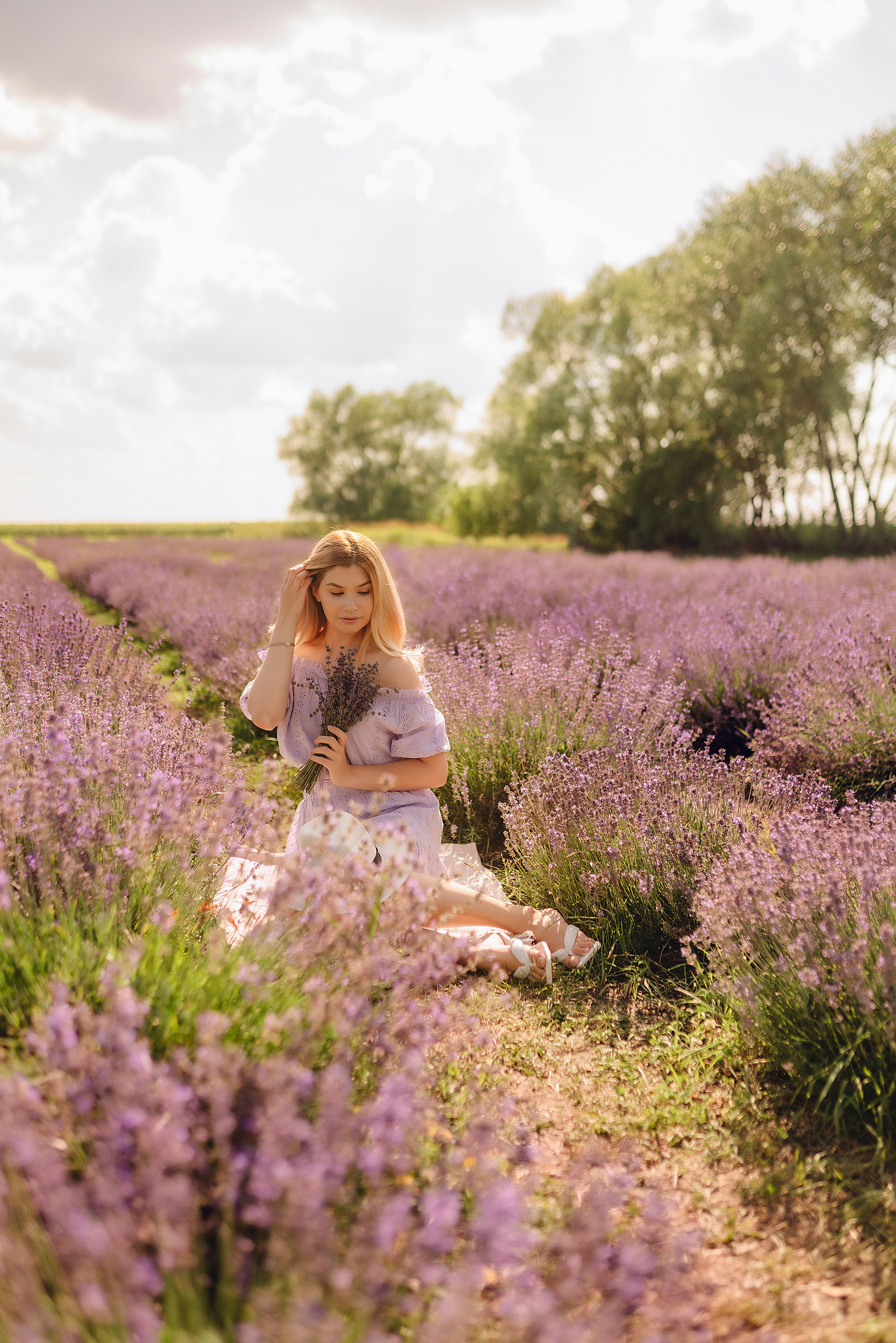 Алина | Лавандовое поле. Фотограф Карина Шмулёва. Воронеж и область