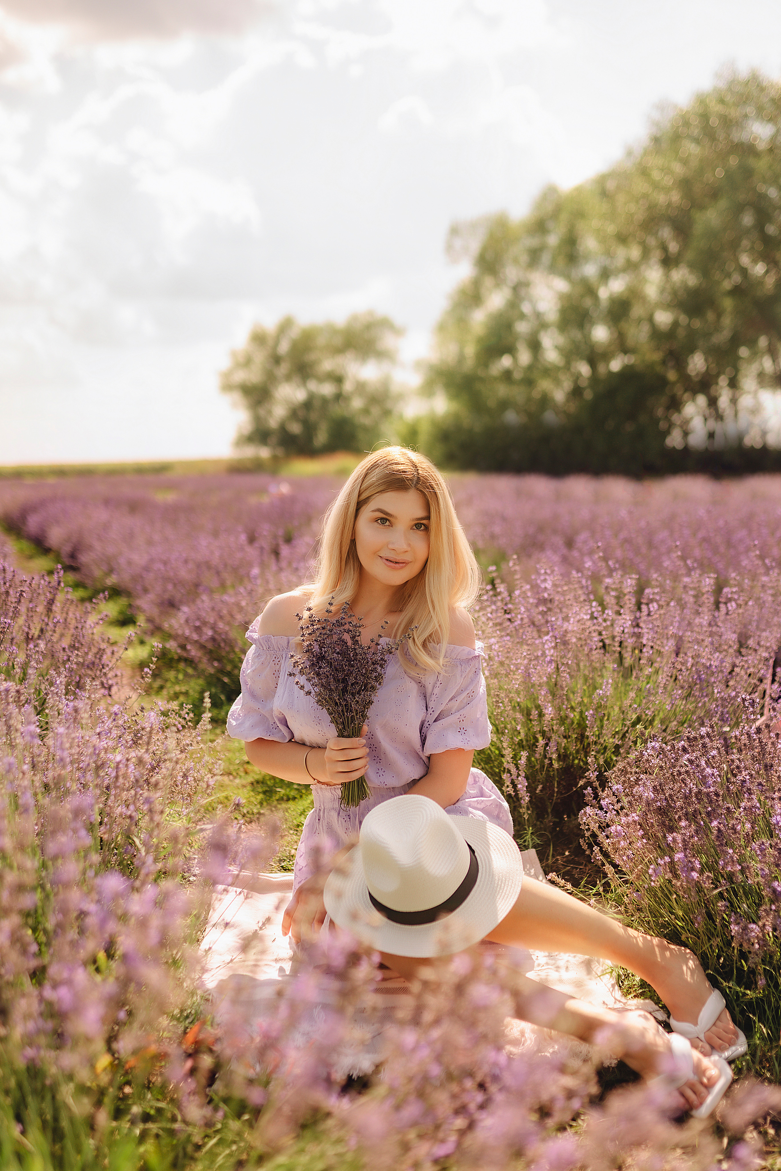 Алина | Лавандовое поле. Фотограф Карина Шмулёва. Воронеж и область