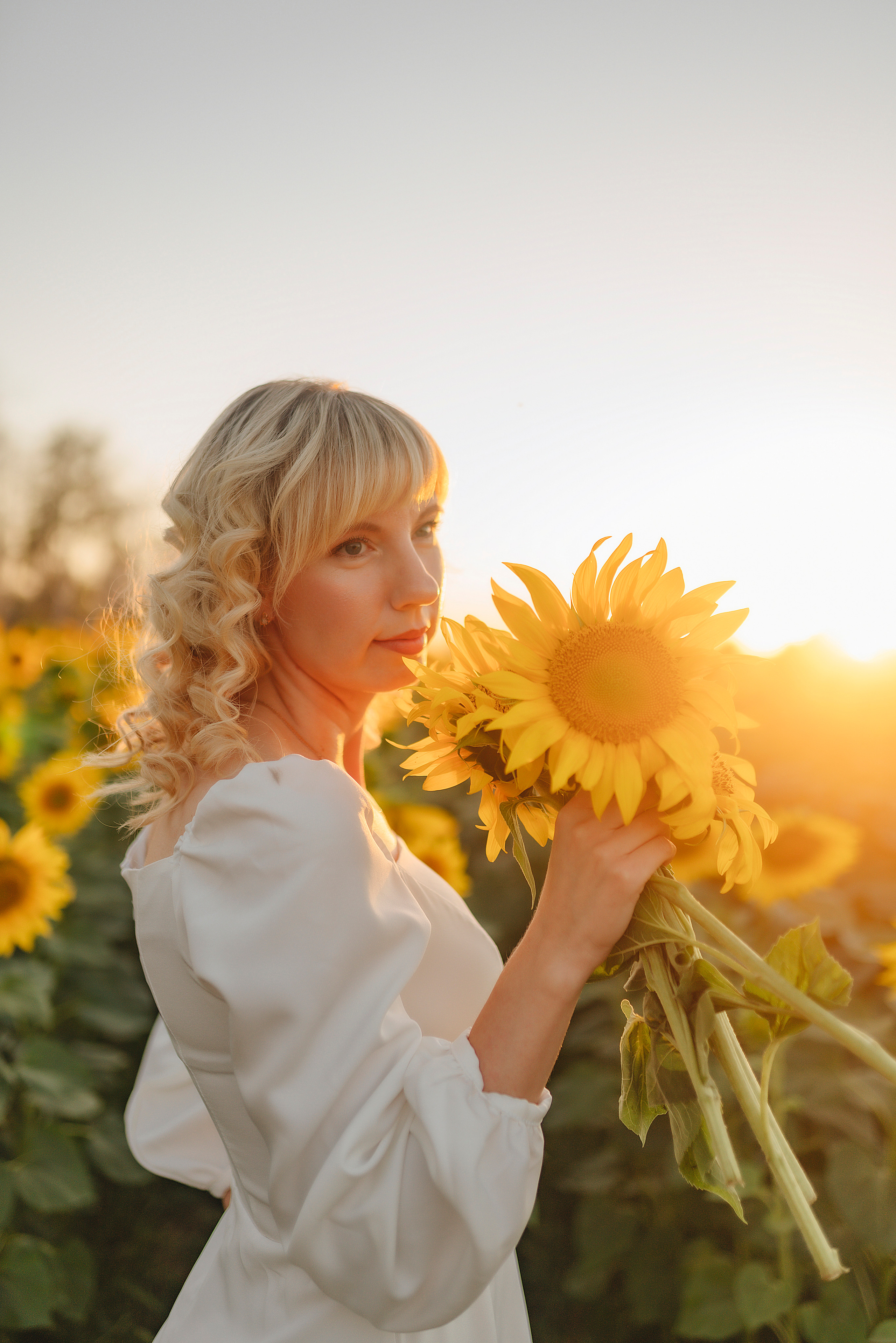 Анастасия | Съёмка в подсолнухах. Фотограф Карина Шмулёва. Воронеж и область
