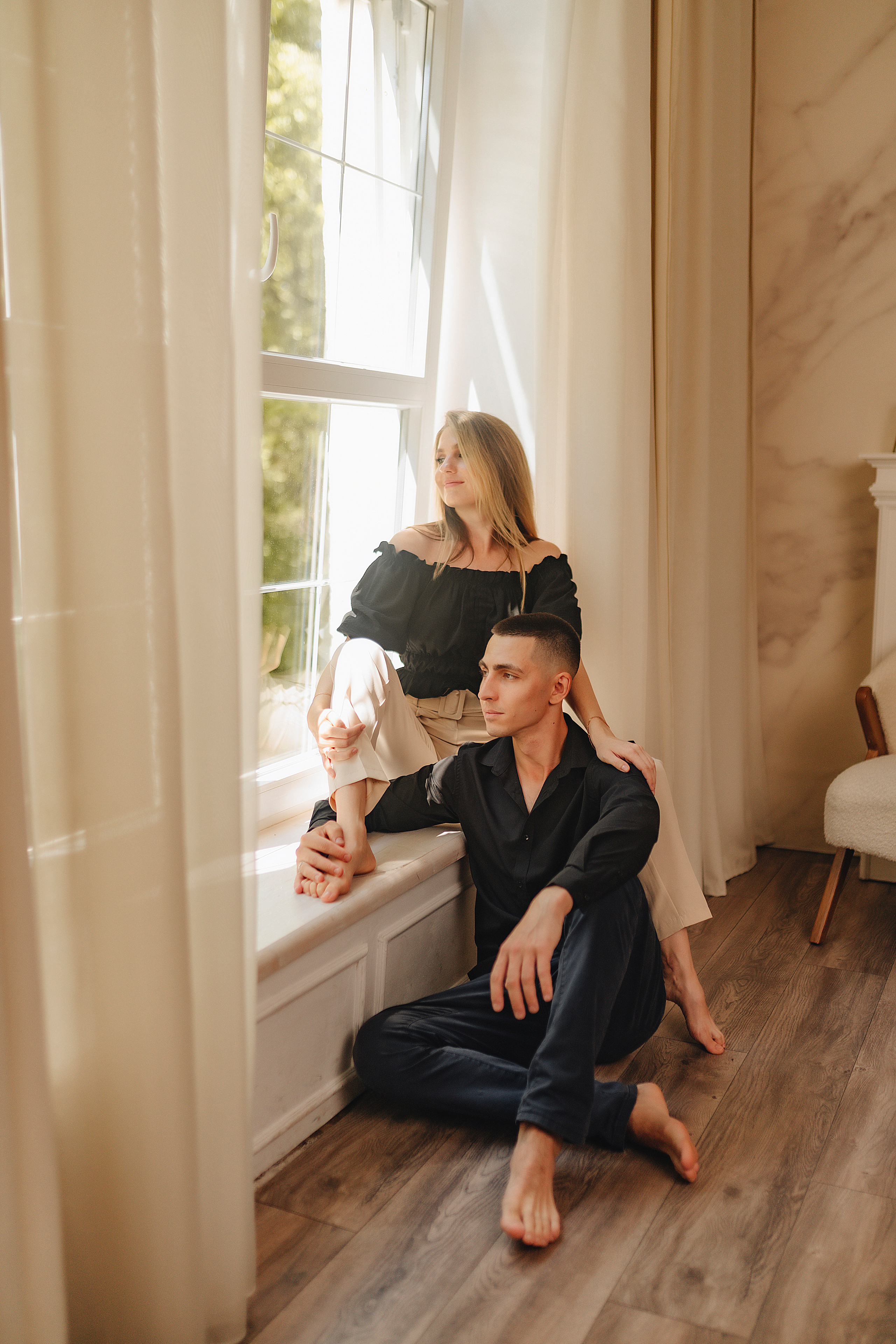 Кристина и Вадим | Съёмка в студии Portfolio. Фотограф Карина Шмулёва. Воронеж и область