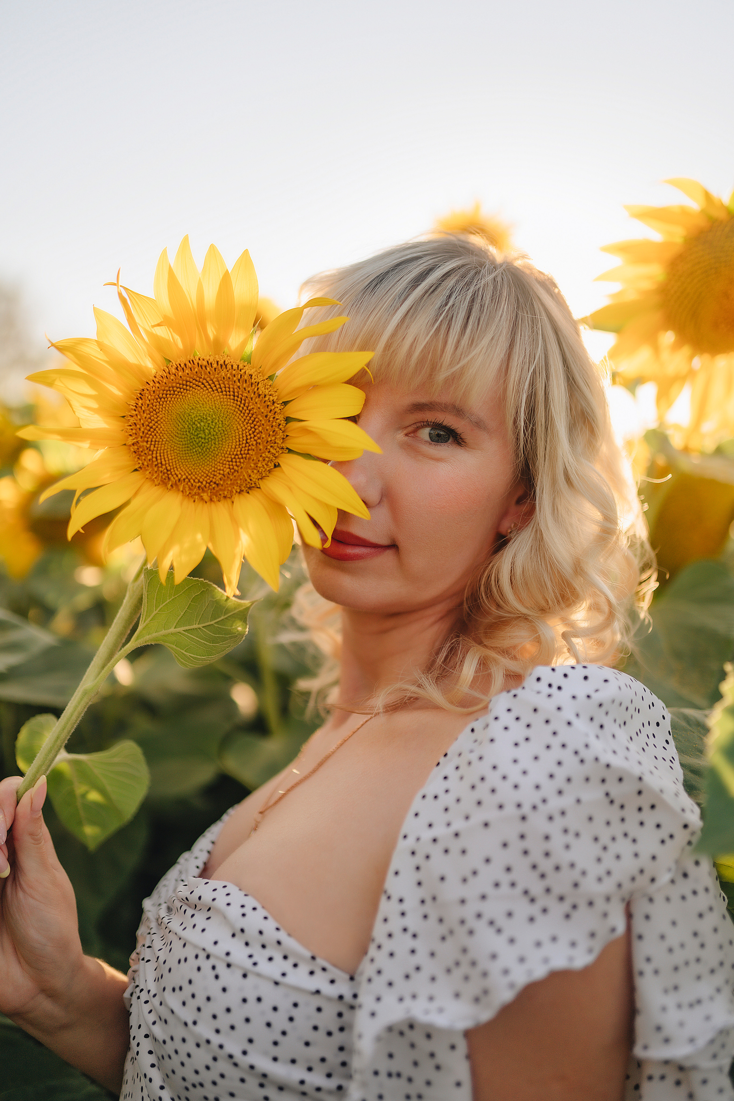Анастасия | Съёмка в подсолнухах. Фотограф Карина Шмулёва. Воронеж и область