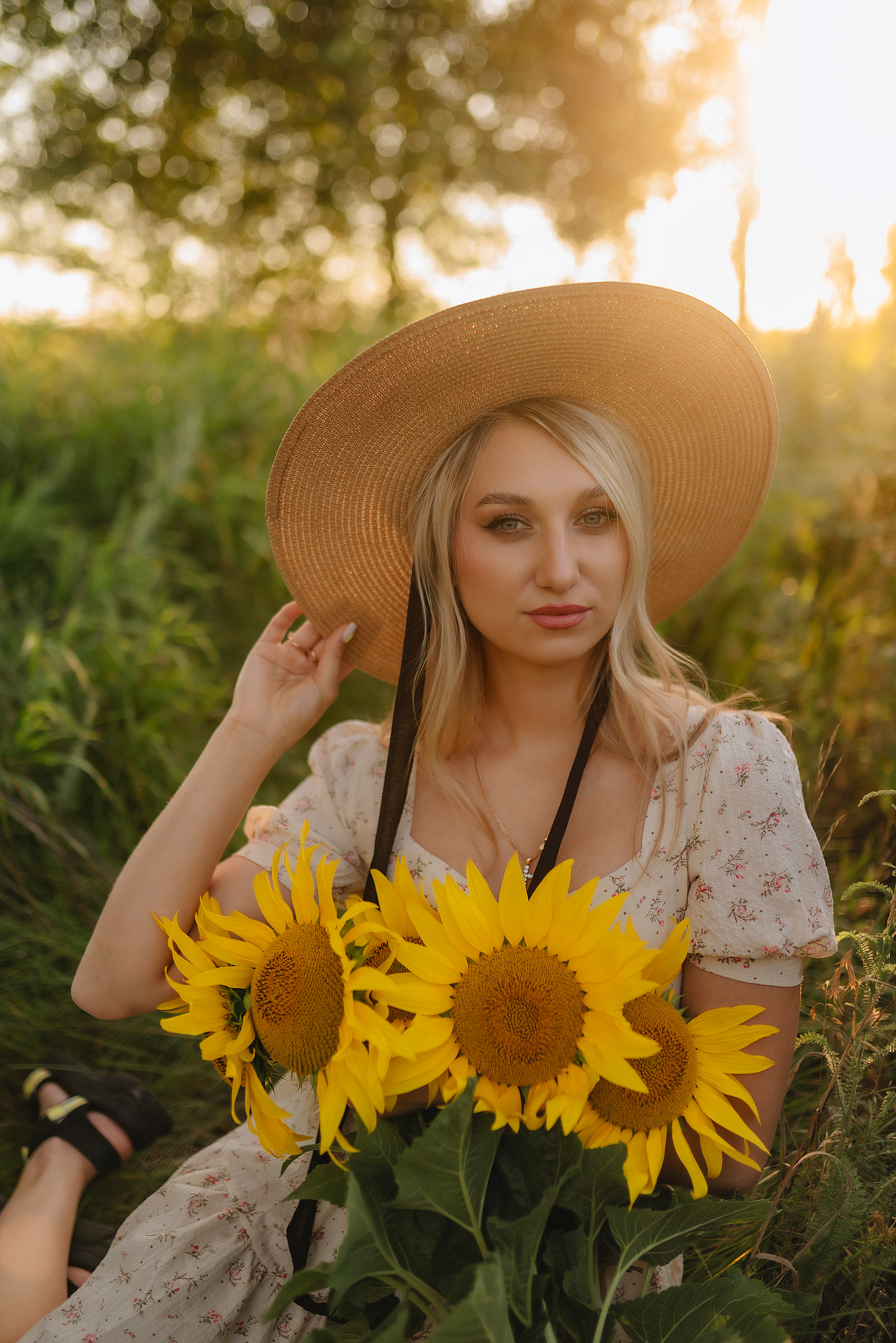 Олеся | Съемка с подсолнухами. Фотограф Карина Шмулёва. Воронеж и область