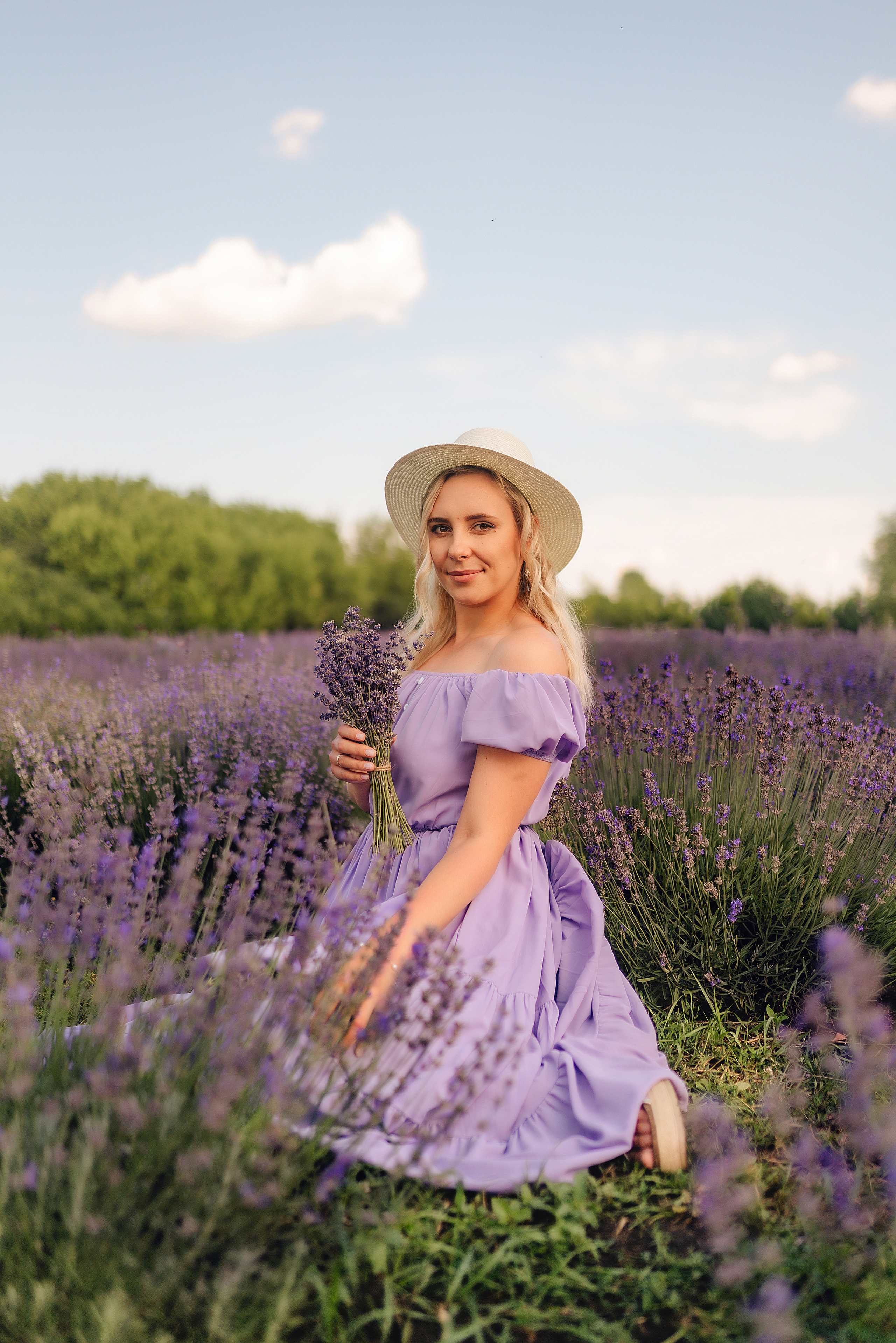Дарья | Лавандовое поле. Фотограф Карина Шмулёва. Воронеж и область