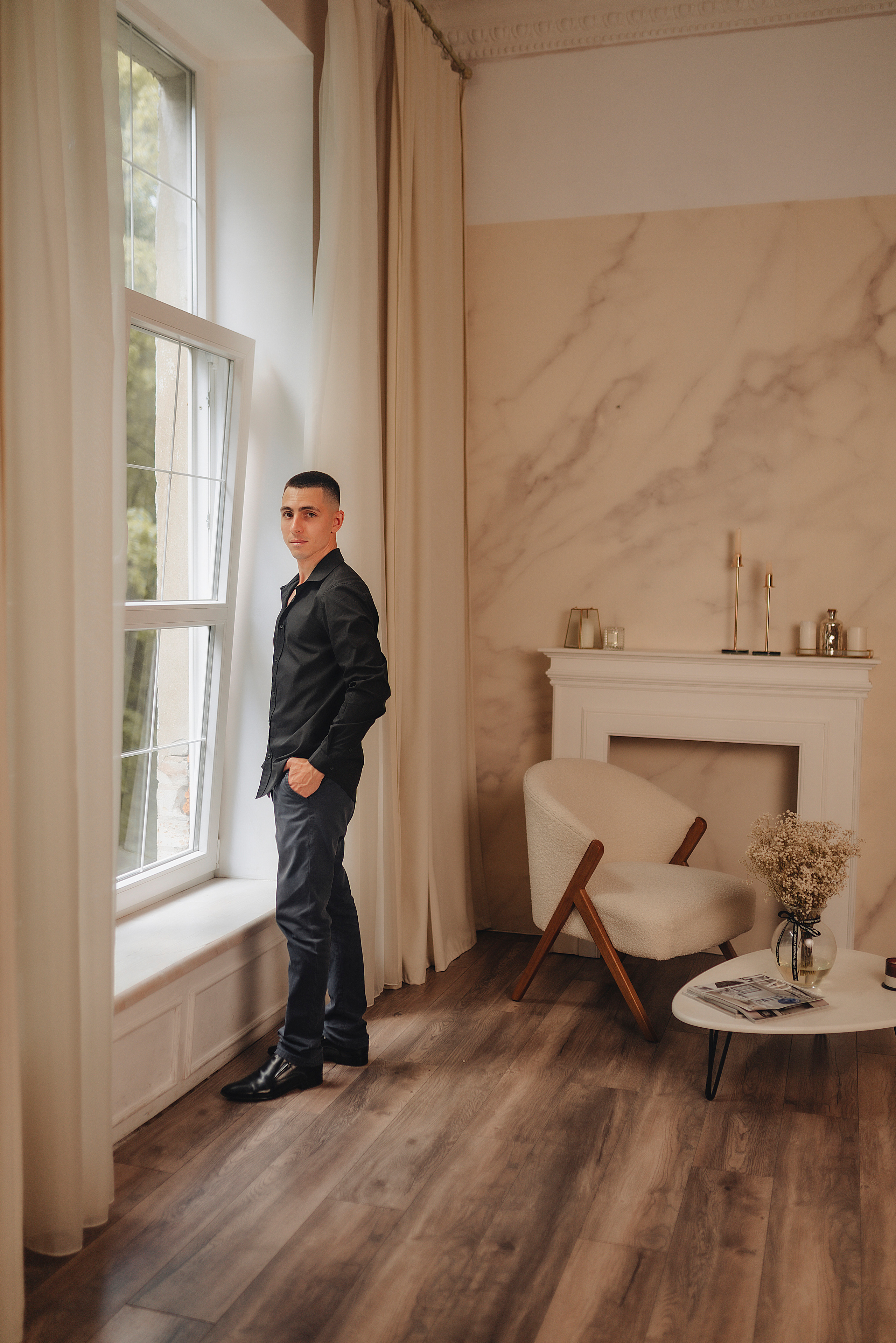 Кристина и Вадим | Съёмка в студии Portfolio. Фотограф Карина Шмулёва. Воронеж и область