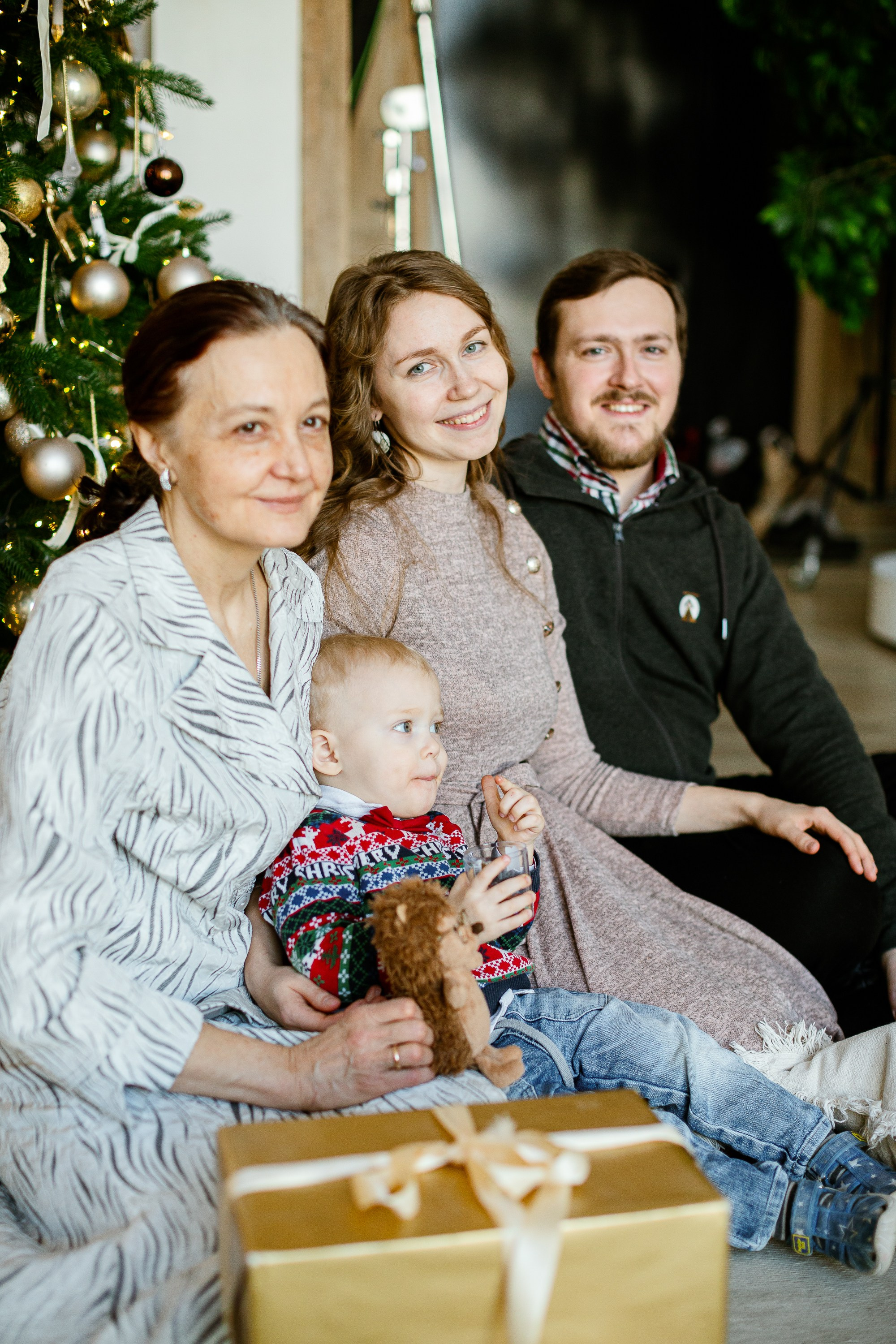 Новогодняя фотосессия в студии