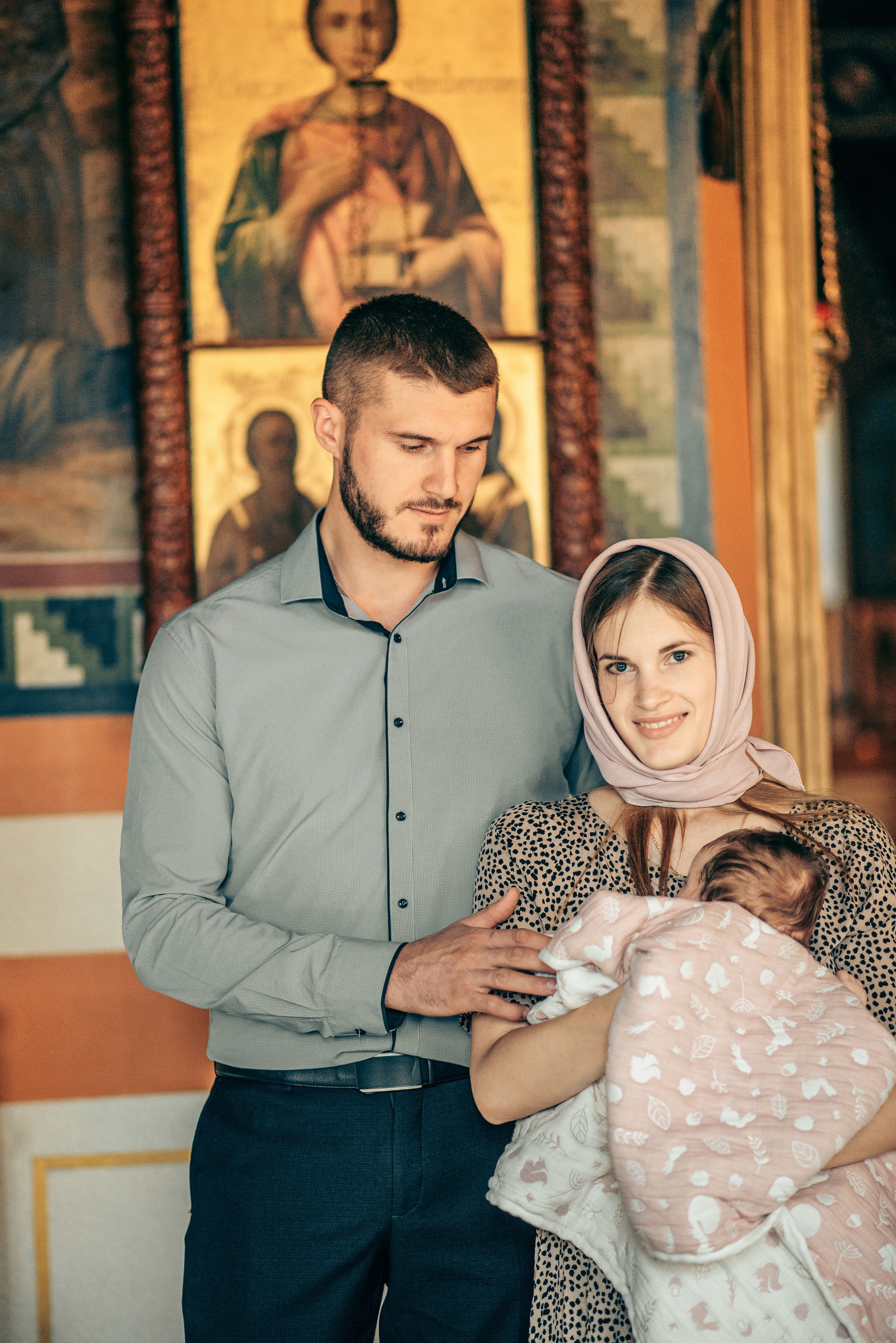 Крещение Софии. Фотограф на выписку из роддома в Москве и МО