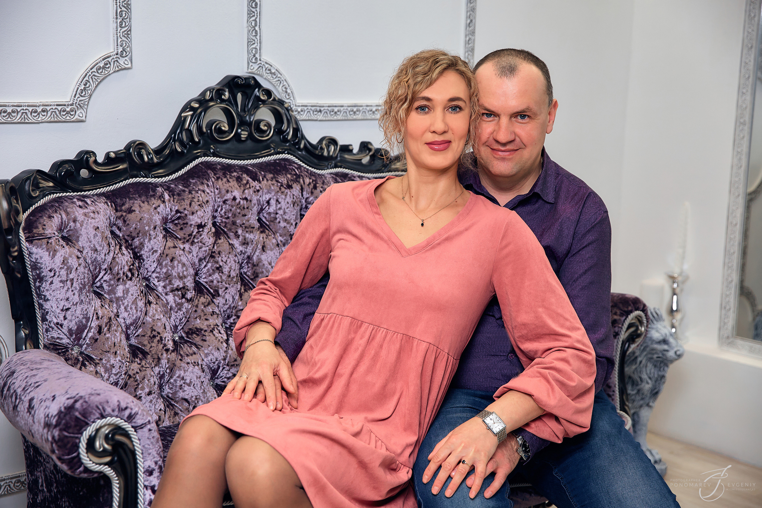 Семейная фотосессия в студии. Свадебный фотограф в Тольятти Жигулевске и Самаре Пономарев Евгений