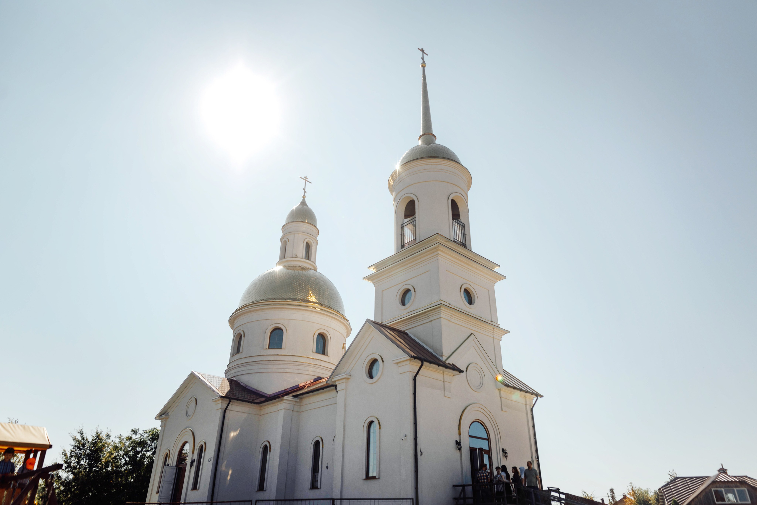 Крещение Энвера (Михаила), д. Колядищи, храм Успения Пр. Богородицы, август 2025